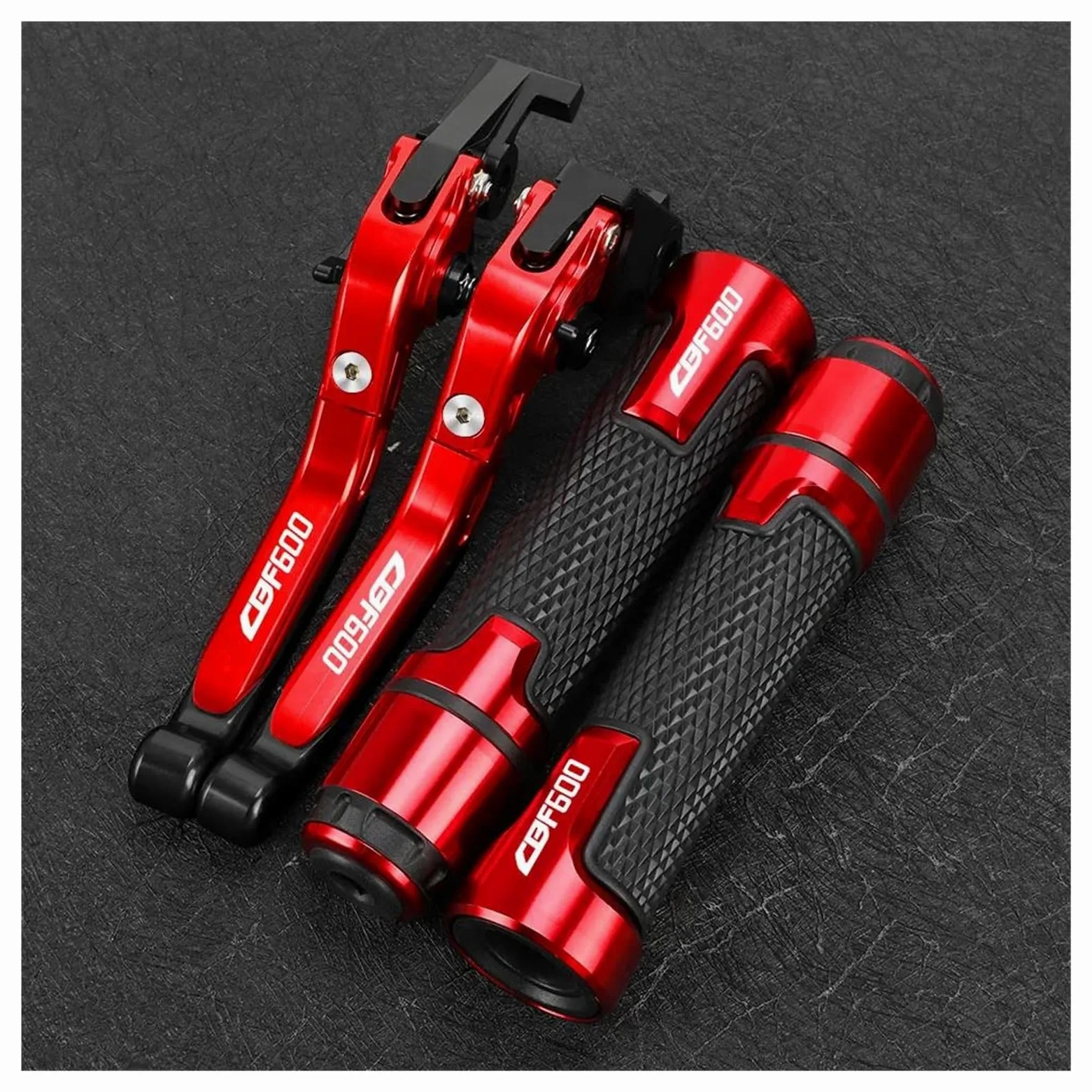 Kit EmpuñAduras Manillar para HO&NDA CBF600SA 2006-2007 Accesorios De Moto Palancas De Embrague De Freno Extensibles Ajustables Empuñaduras De Manillar(3)