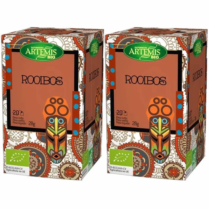 Té Rooibos Artemis Bio 20 filtros Pack 2 x 20 filtros Infusión ecológica sin teína