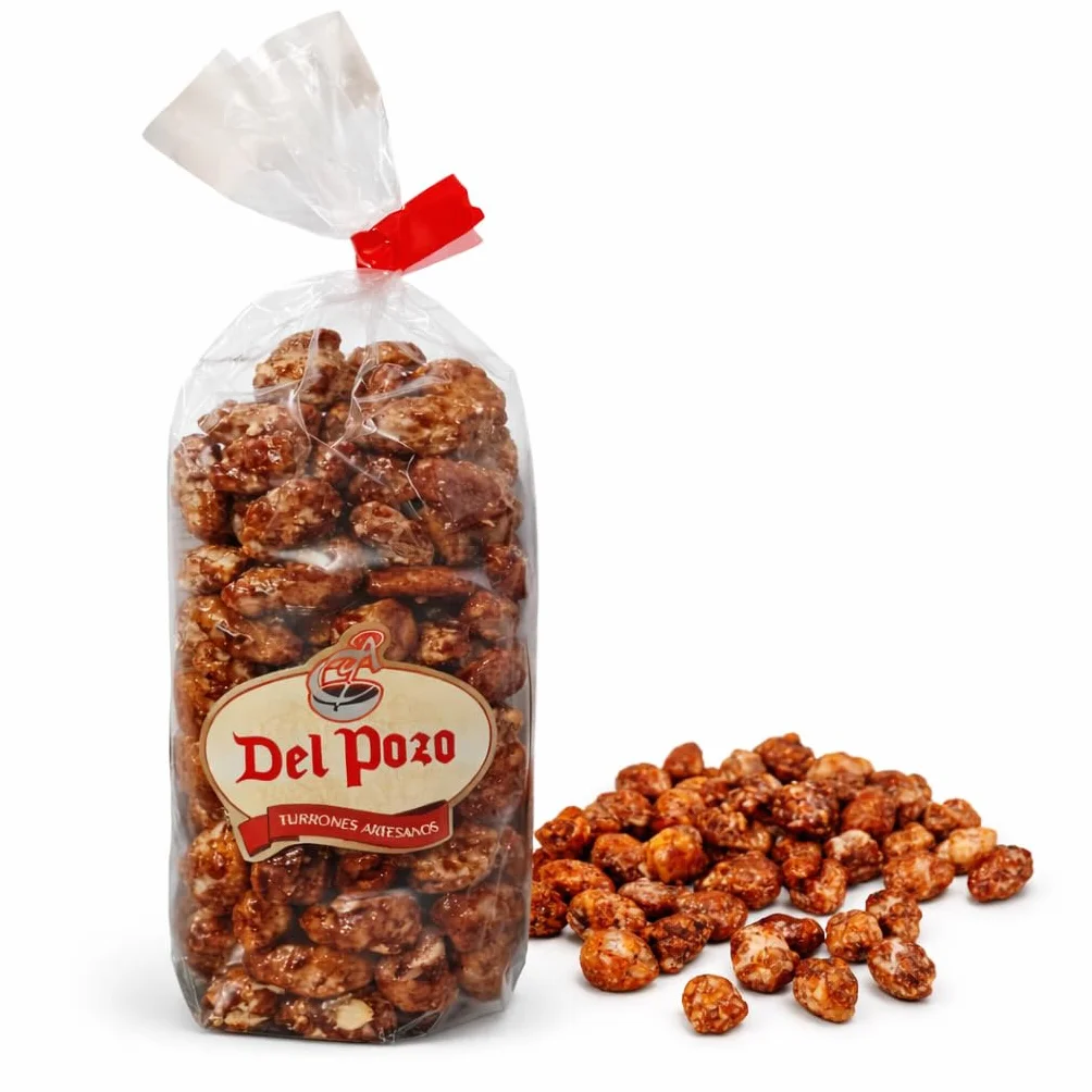 Del Pozo Almendras Garrapiñadas 200 g – Almendras Seleccionadas con Azúcar Caramelizada – Frutos Secos Dulces