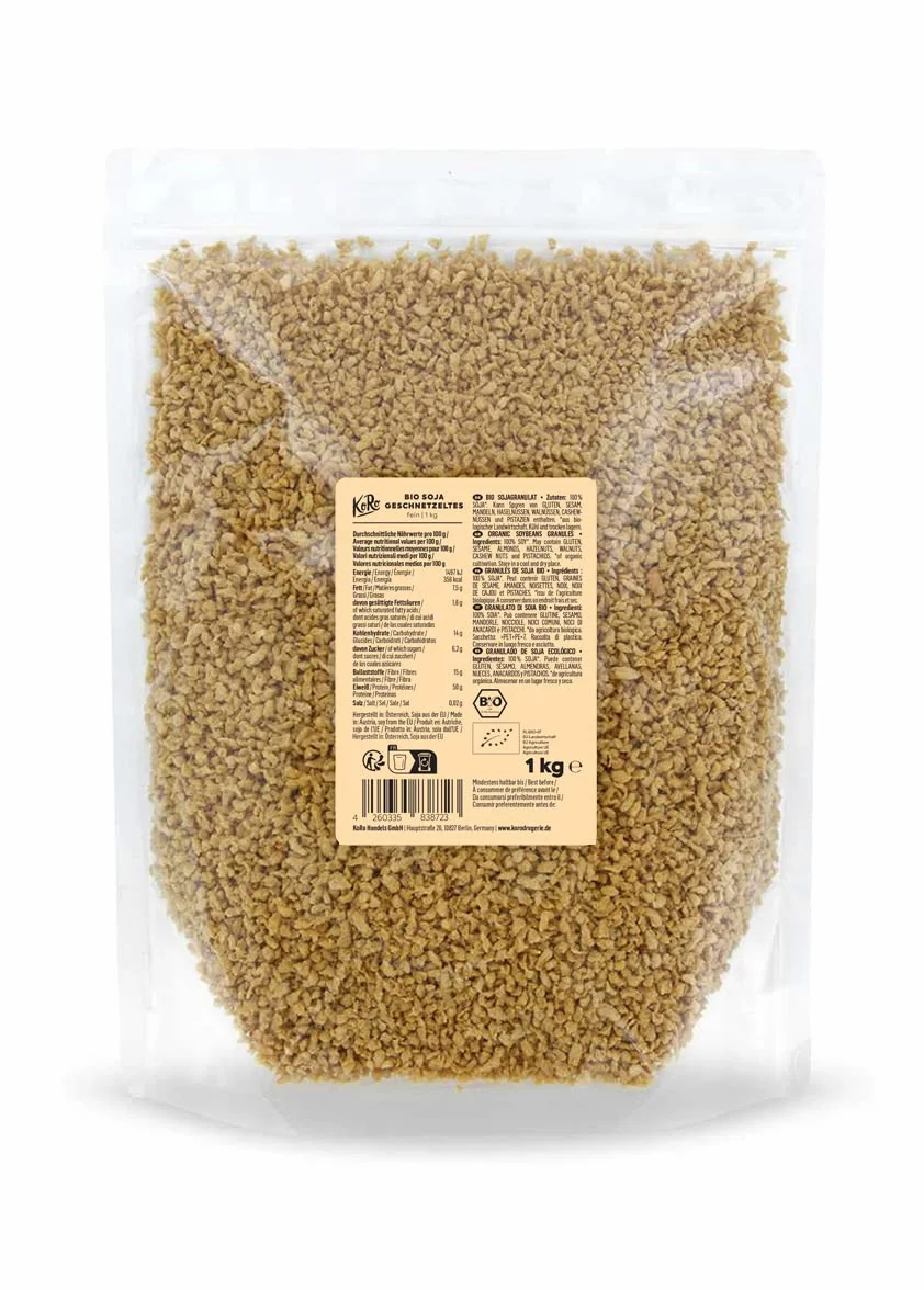 Soja texturizada fina BIO 1 kg Alternativa a la carne Versátil