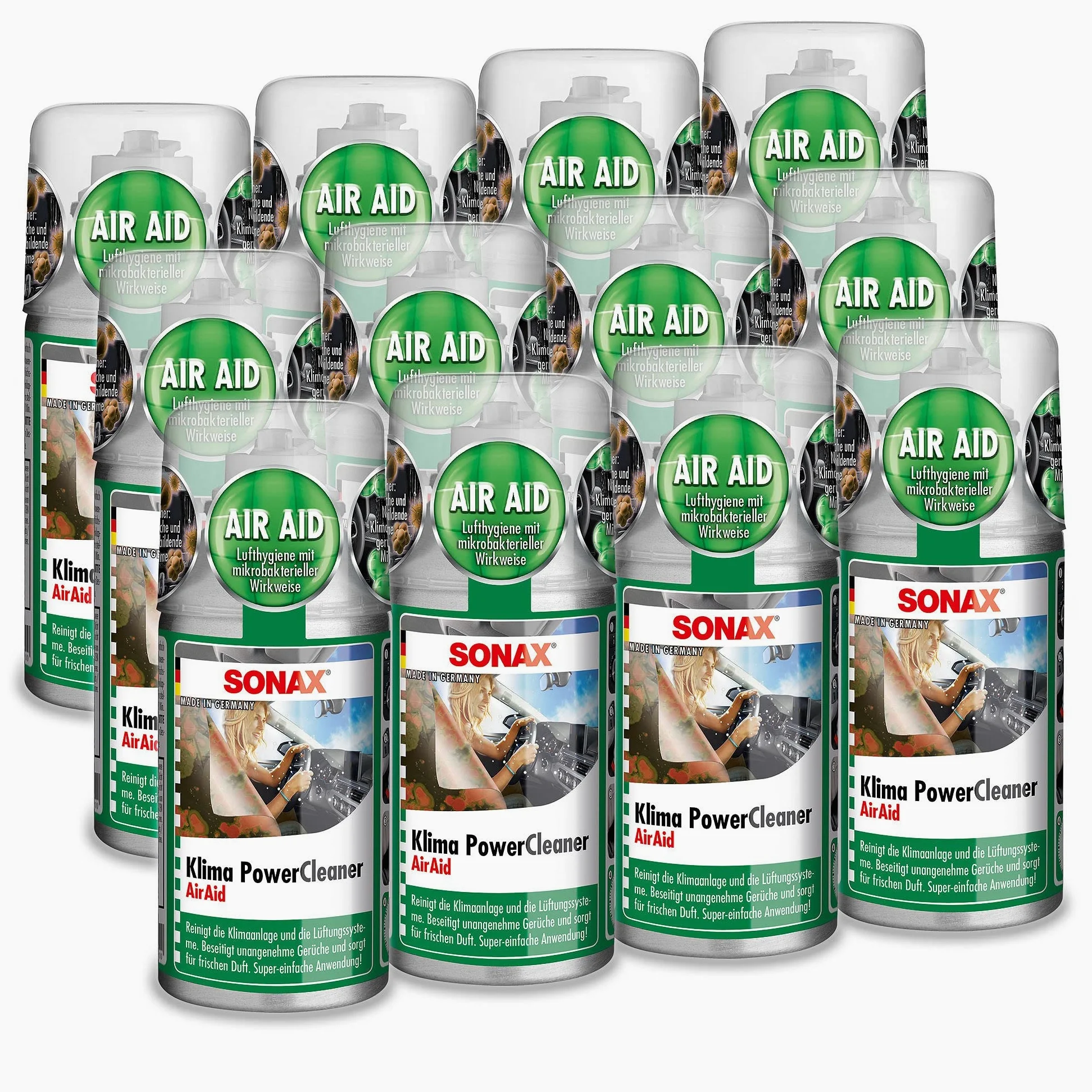 SONAX 12 x 03231000 climática Powe rcleaner Aire Acondicionado Limpiador Antibacteriano 100 ML