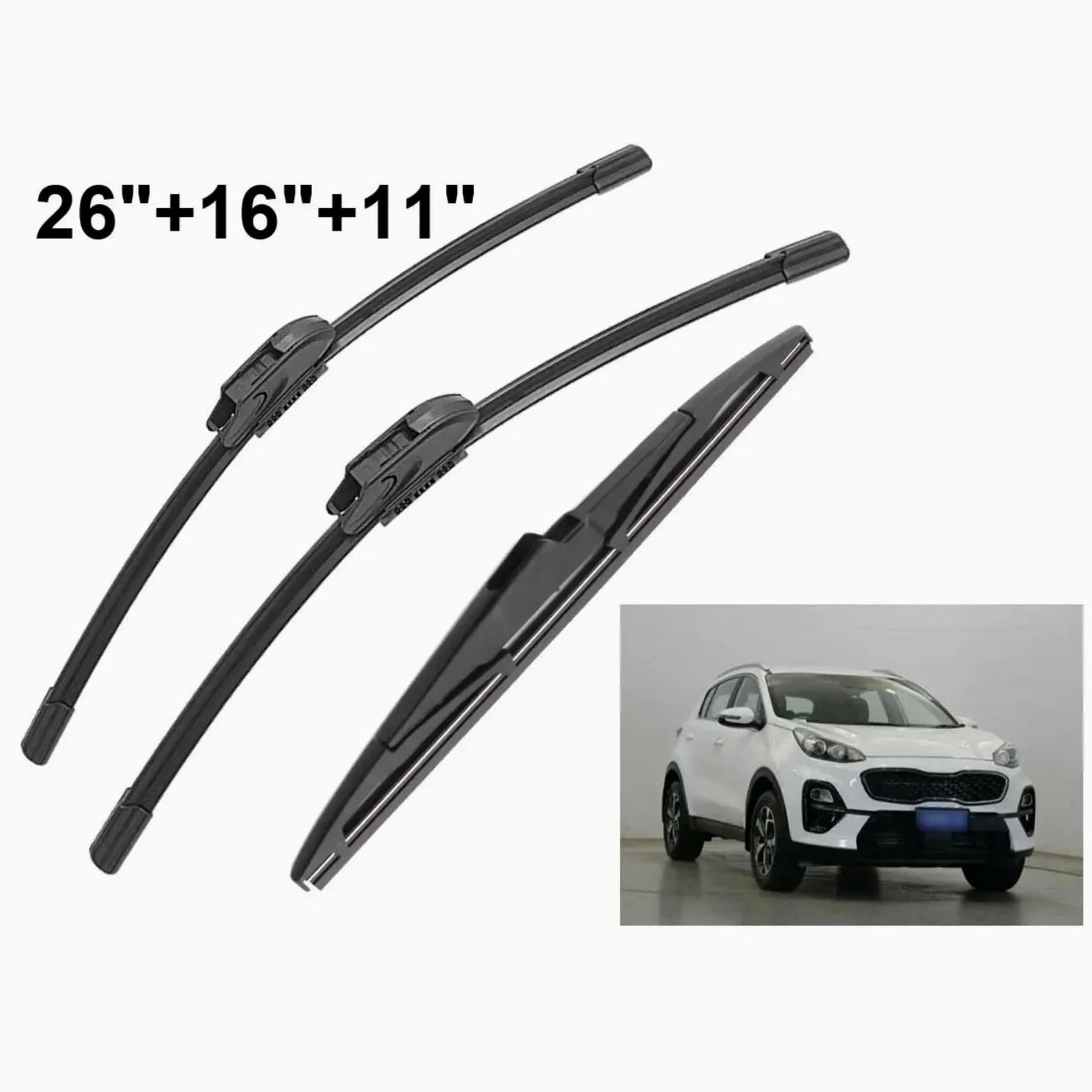 Escobillas Limpiaparabrisas Coche Para Kia Para Sportage QL 2016 2017 2018 2019 Delanteros Y Traseros Accesorios Para Automóviles Limpiaparabrisas coche