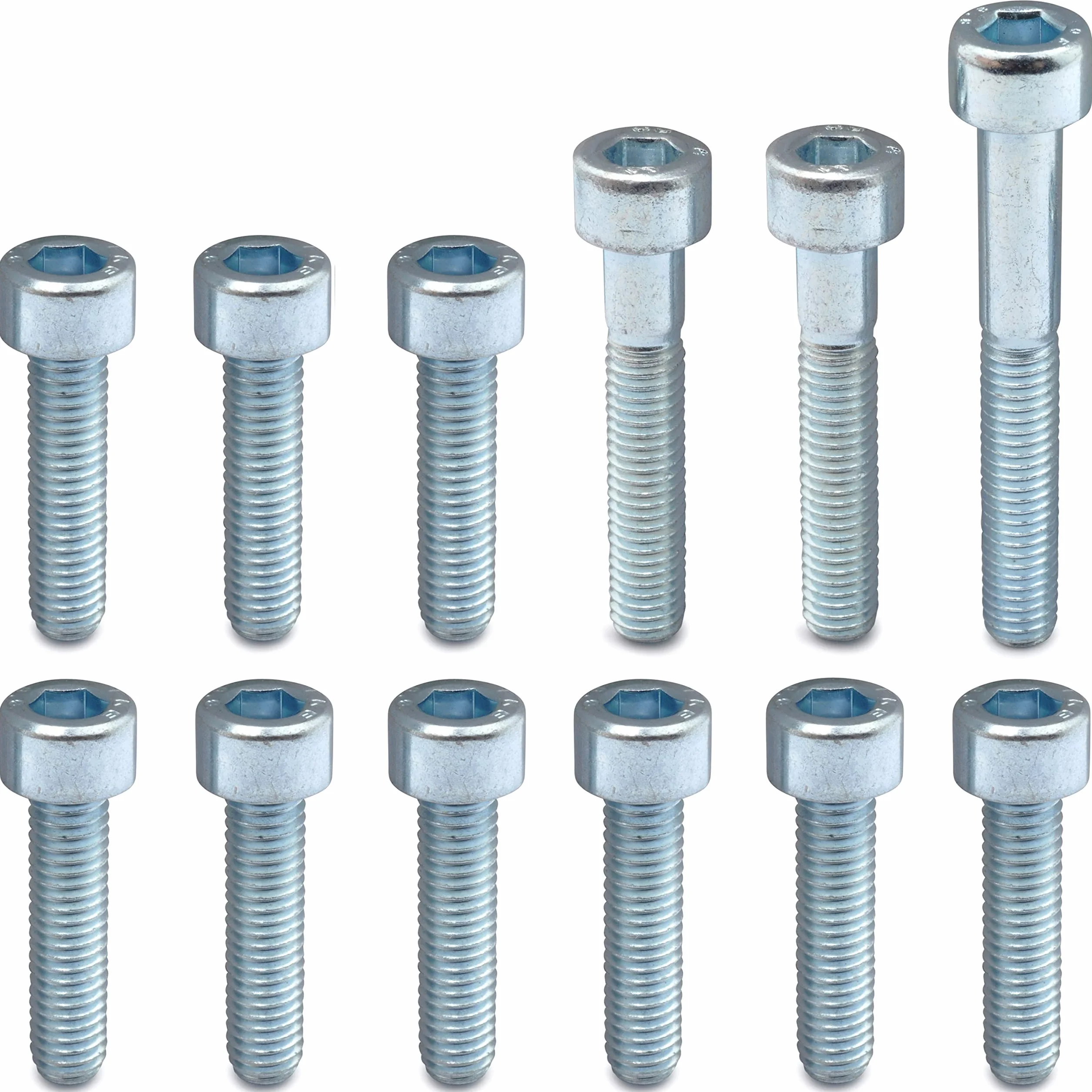 Easyboost 12 Tornillos Tapa Carter Variador Embrague Acero Cincado para MBK Booster Nitro Ovetto Bw's Stunt Rocket Slider Aerox Mach-G Jog-R Ovetto Neo's Minarelli Vertical Horizontal