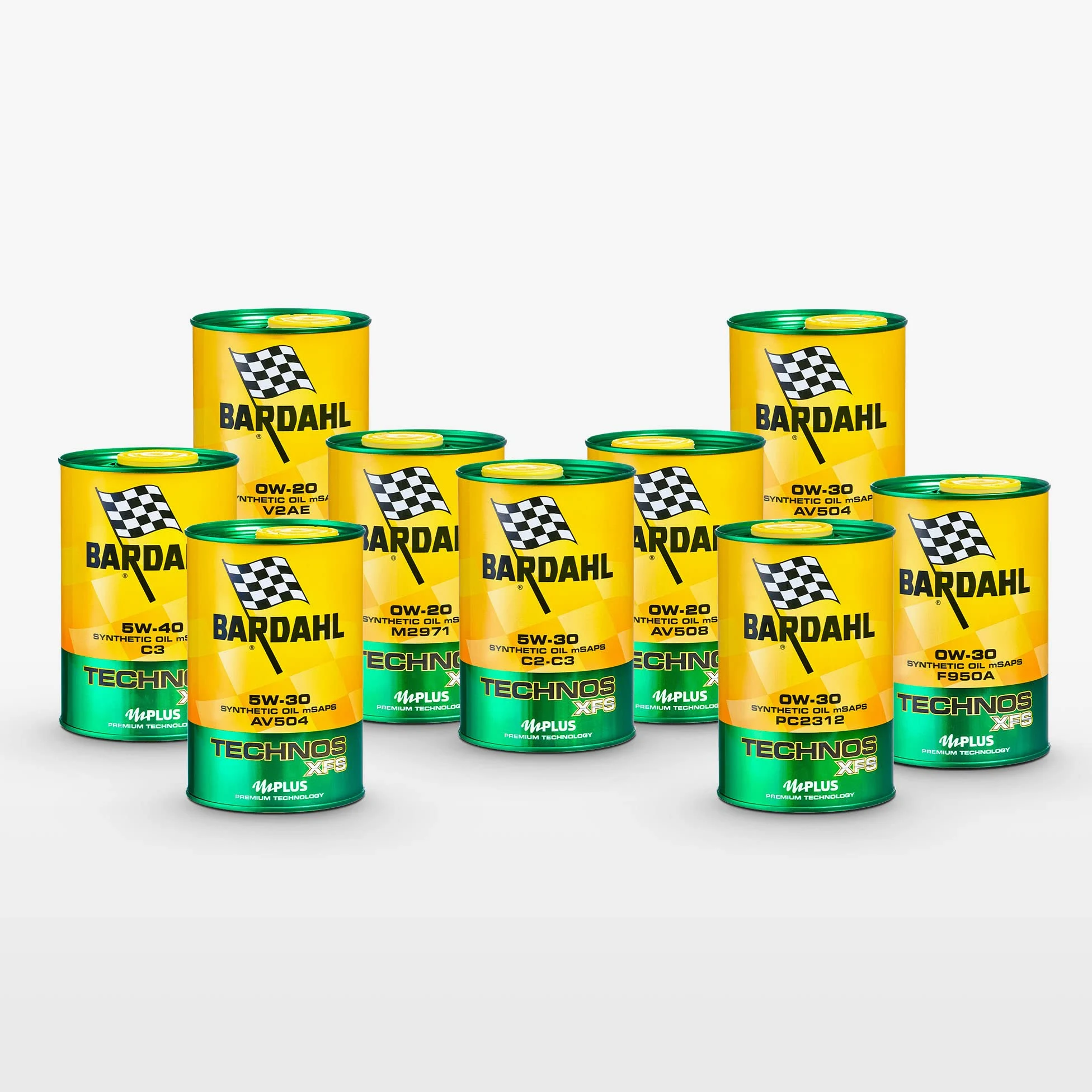 Olio Auto Bardahl Technos XFS C3 5W40-5x 1lt | Maximiza el rendimiento del motor, 100% sintético, 5 litros