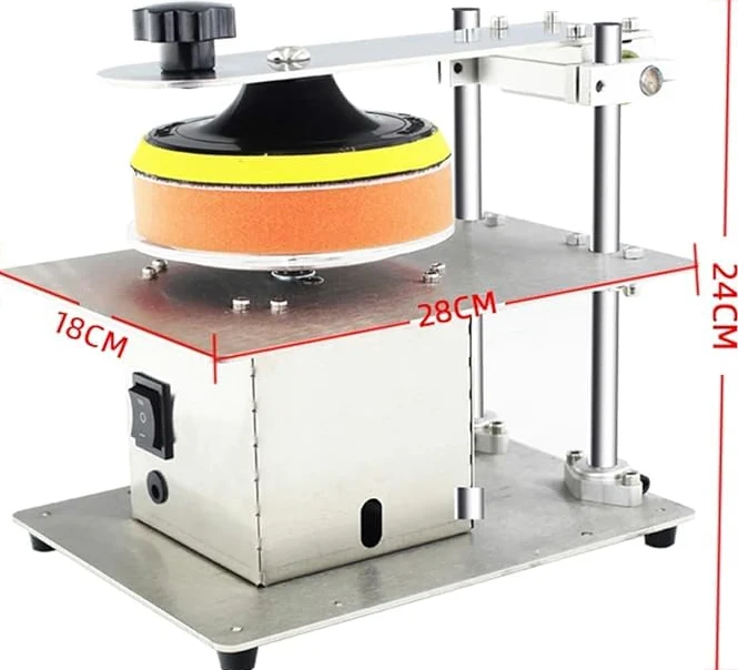 Máquina pulidora y reparación de discos de DVD/CD, 7 velocidades ajustables 1000-6000r/min, chasis de acero inoxidable para una eliminación eficaz de arañazos y recuperación de datos
