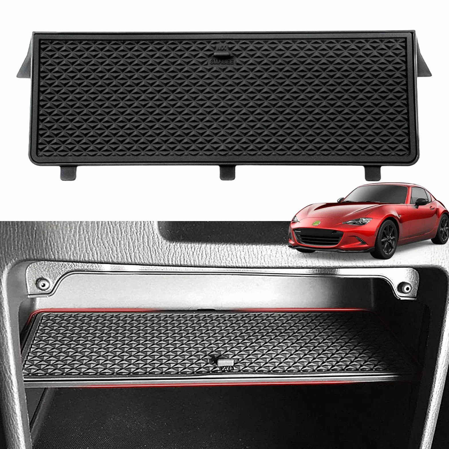 Autorder Organizador de Consola Central para Mazda MX-5 RF Miata 2016-2022 2023 2024, Accesorios Interiores, guantera, Bandeja de inserción, Panel de partición