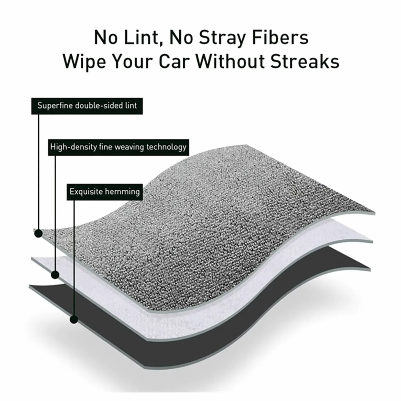 Toalla de microfibra para lavado de coche, paño de secado de limpieza automática, toallas de lavado de coche, accesorios de lavado de coche (40 x 40 cm, 2 unidades)