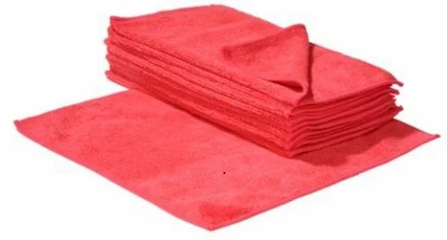 SBS - Paños de microfibra (200 unidades, 40 x 40 cm), color rojo