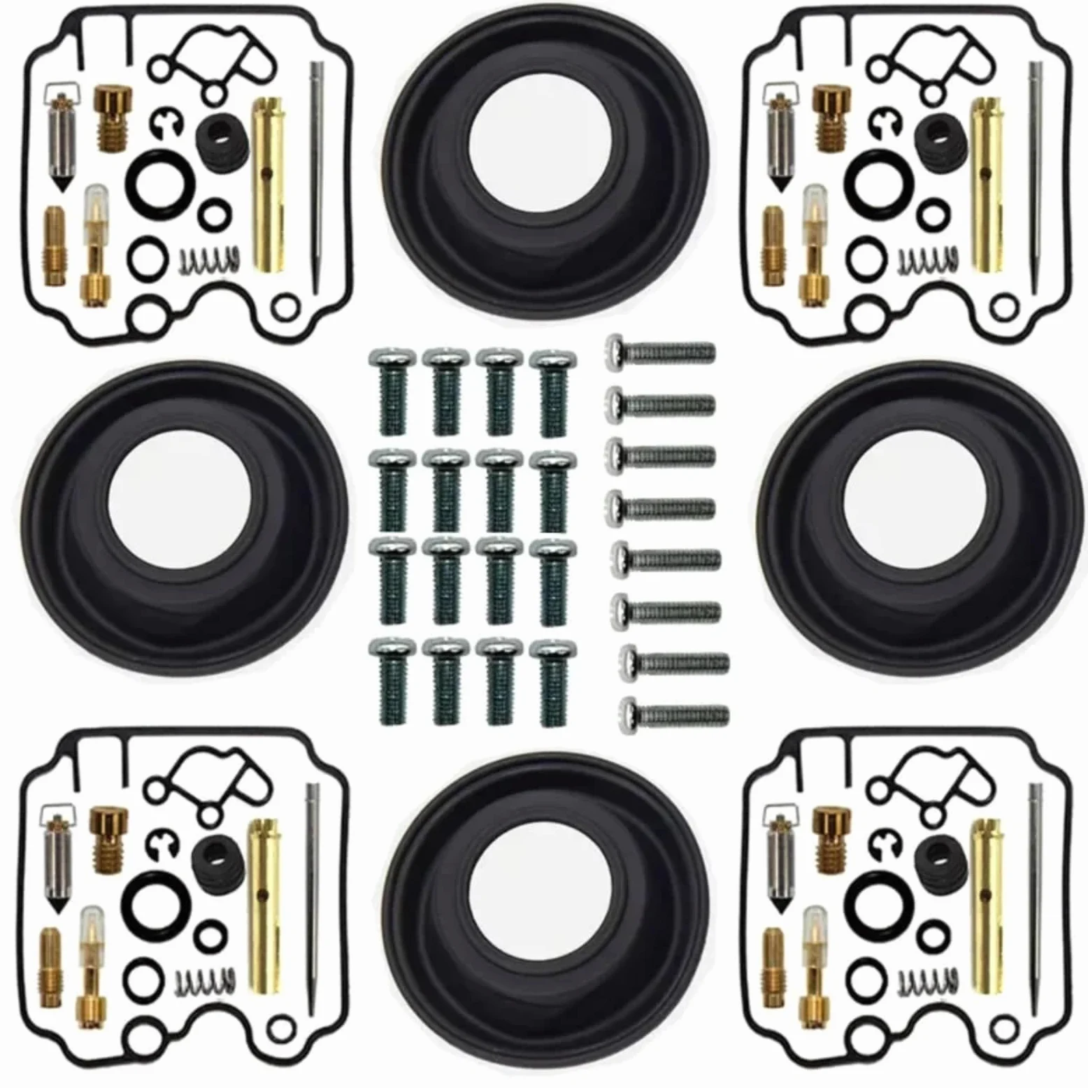 Kit Carburador Repuesto Kit Reconstrucción Carburador Compatible Con Yamaha Para FZR600R 1989-1999 Kit Reparación Carburador Juego Reconstrucción Carburador Diafragma Émbolo Válvula Aguja(B Style)