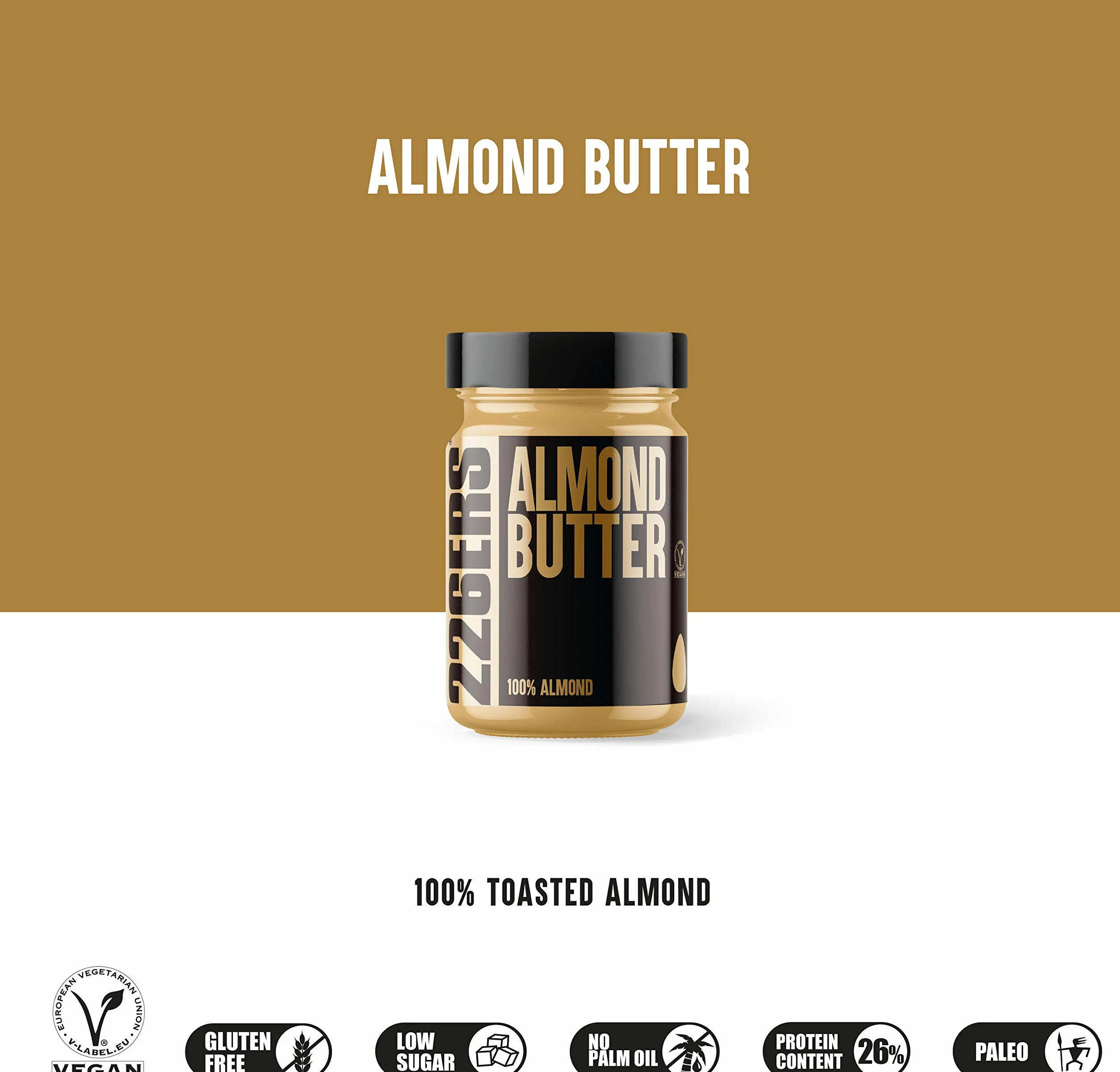 226ERS Crema de Almendras Alta en Proteínas Sin Azúcar Sin Gluten - 300 gr