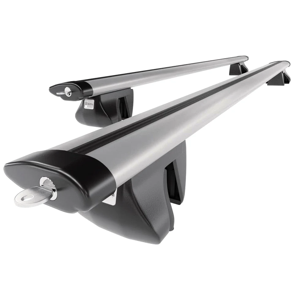 Mossa Barras de Techo ALU aptas para Ford Tourneo Connect 13-18 Plata DA | Furgoneta, II - railing integrado