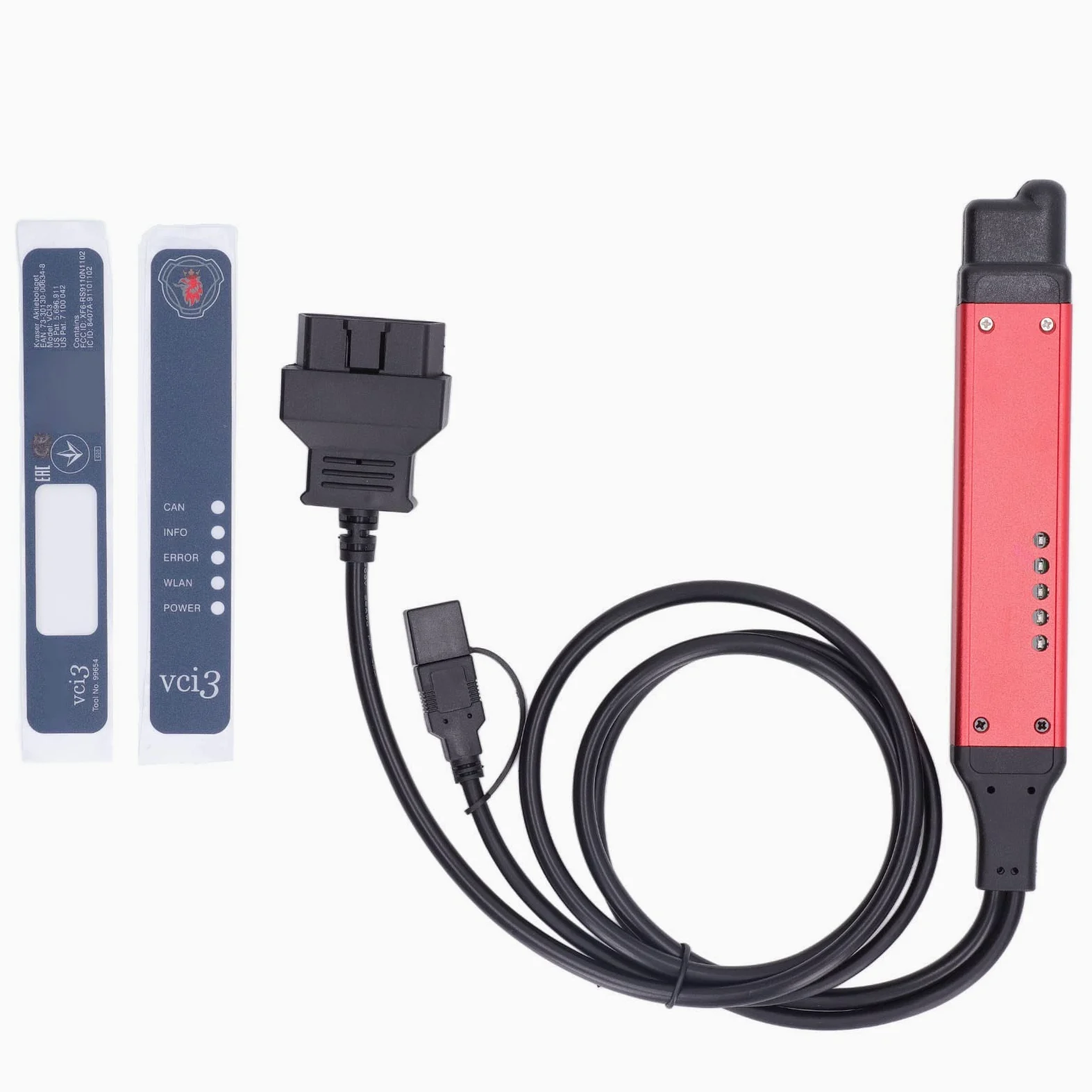 Lector de códigos VCI 3, herramienta de diagnóstico de fallas del motor para camiones