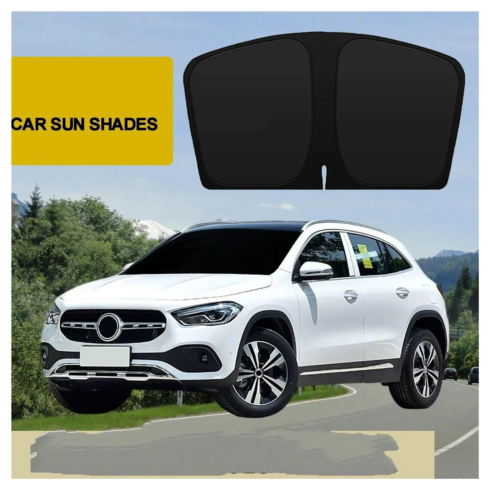 Cortinas Parasol Ventanas Laterales Coche para Benz para GLA para GLB GL 2008-2025 Parasol para Parabrisas De Coche Reflectante