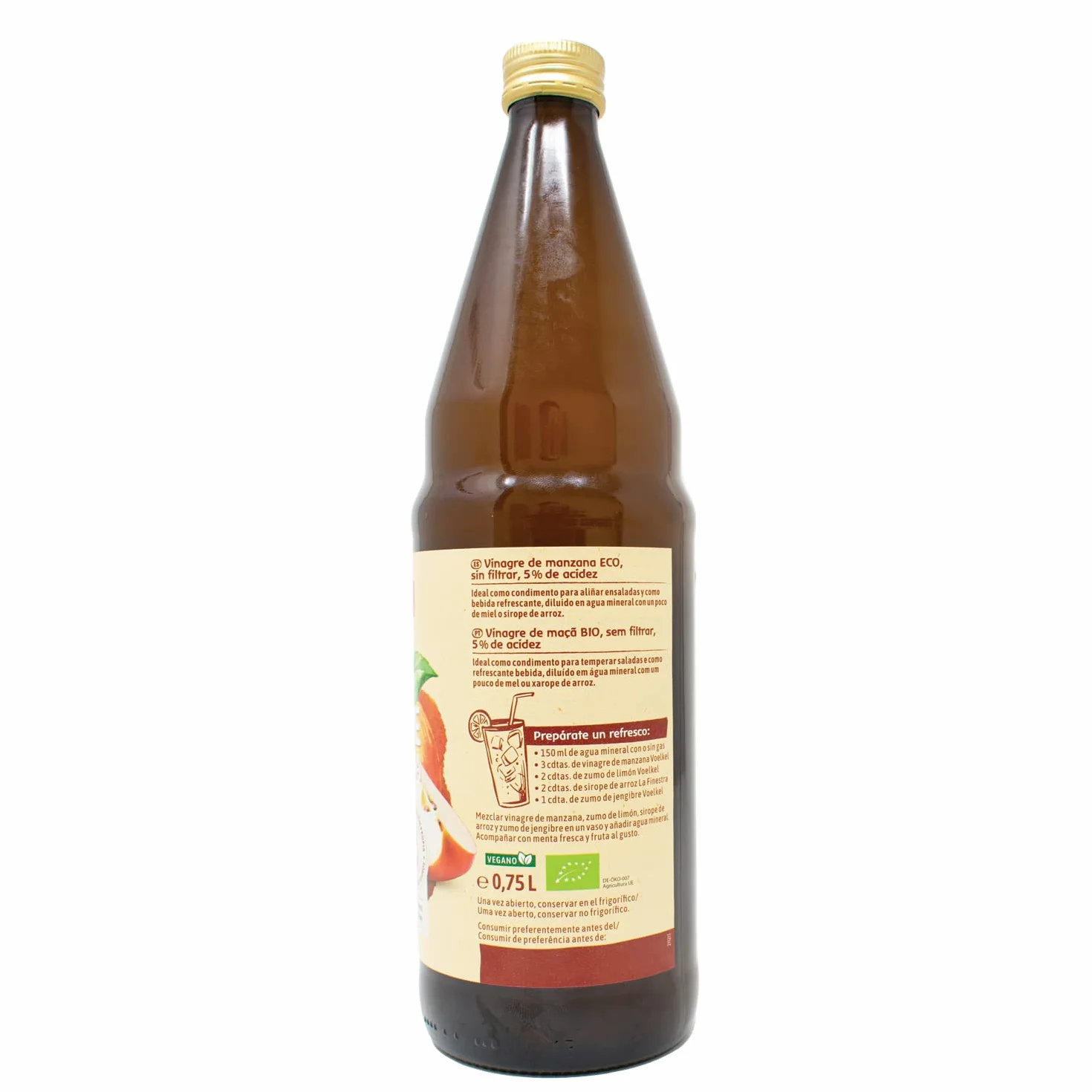 Voelkel Vinagre de Manzana sin Filtrar 750ml Bio