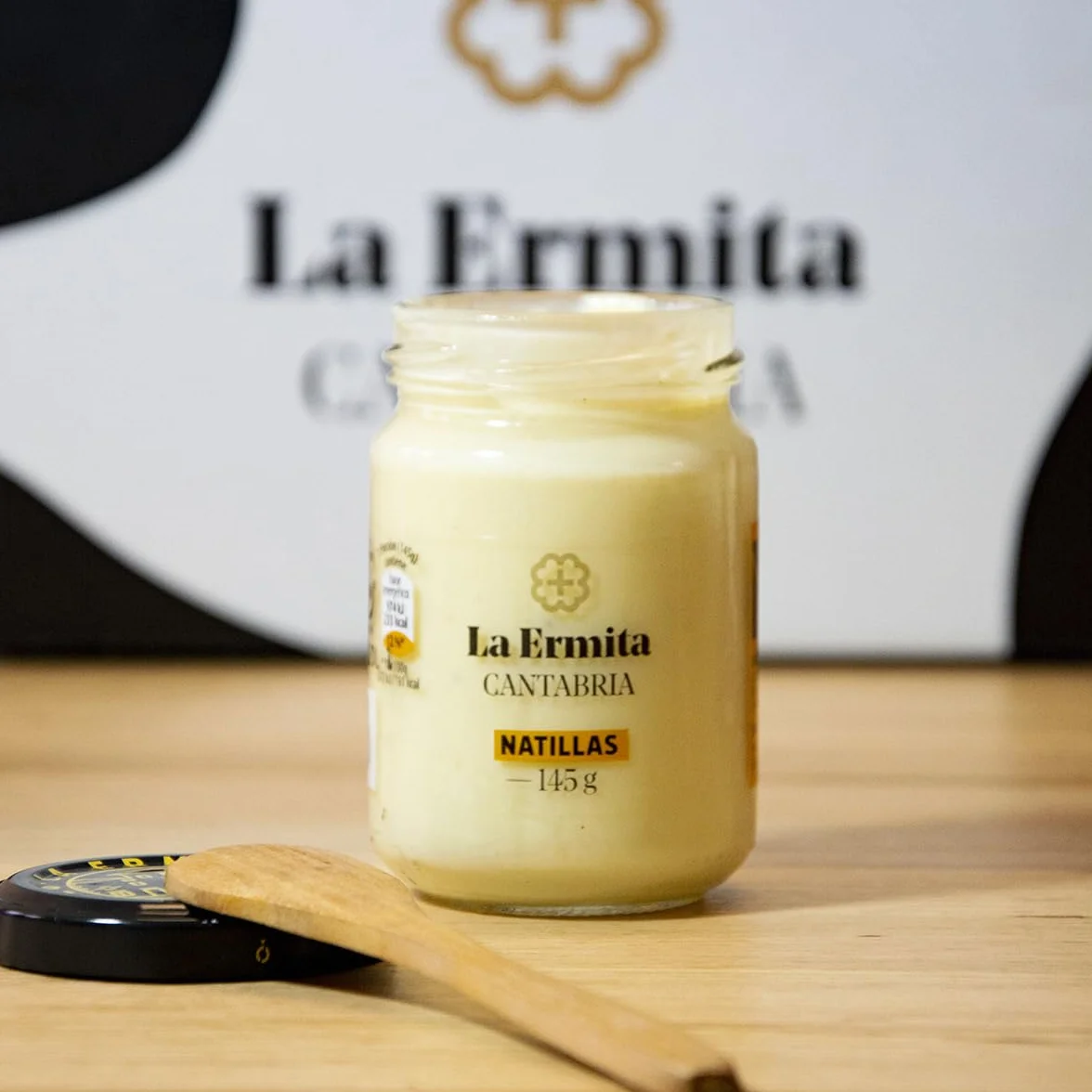 LA ERMITA Natillas Postre Lácteo Cremoso con Yema de Huevo Canela y Limón Sin Gluten 145 g Pack 6