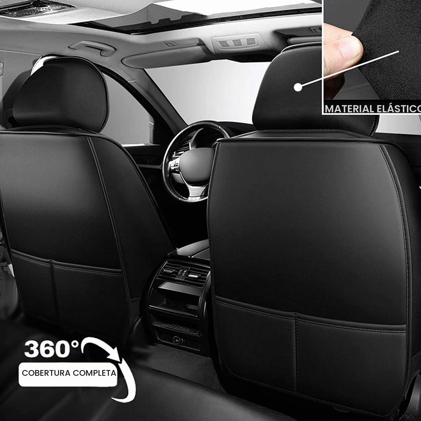 Funda Asiento Coche para Nissan Qashqai 2016-2021, Fundas Asientos Coche Universales, Juego Completo de Fundas de Cuero Impermeables, Funda De Asiento-5 Plazas (Color : C(Red))