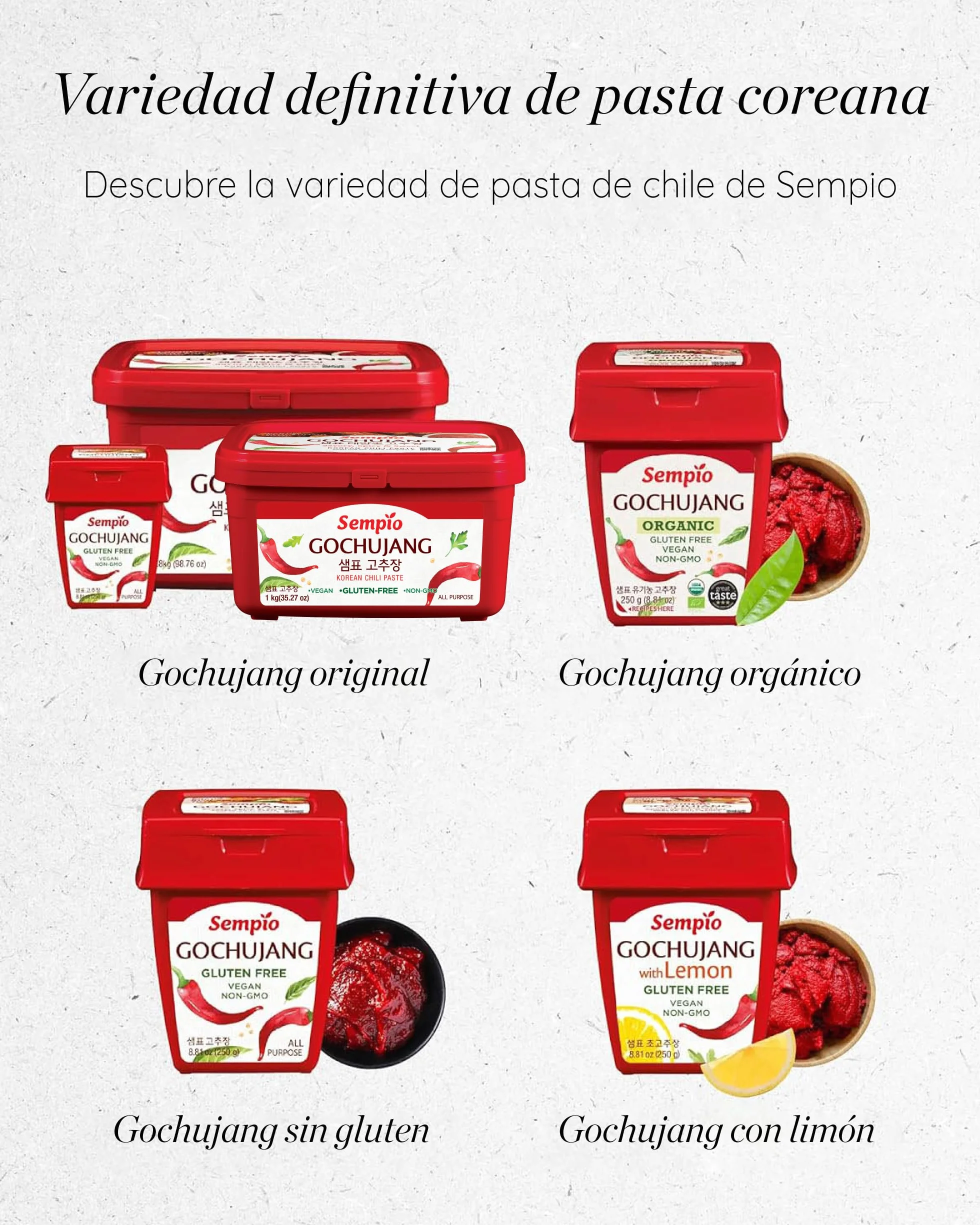 Sempio Gochujang Korean Chili Paste 1kg Sin Gluten