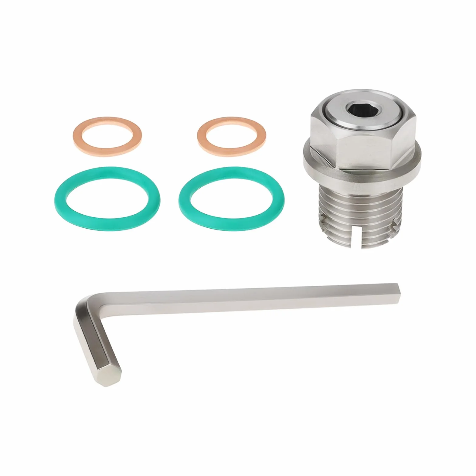 Kit de Reparación de Tapón de Drenaje de Aceite Autorroscante M16.1-1.5x15MM para Automóviles SUV Y Camionetas Ligeras