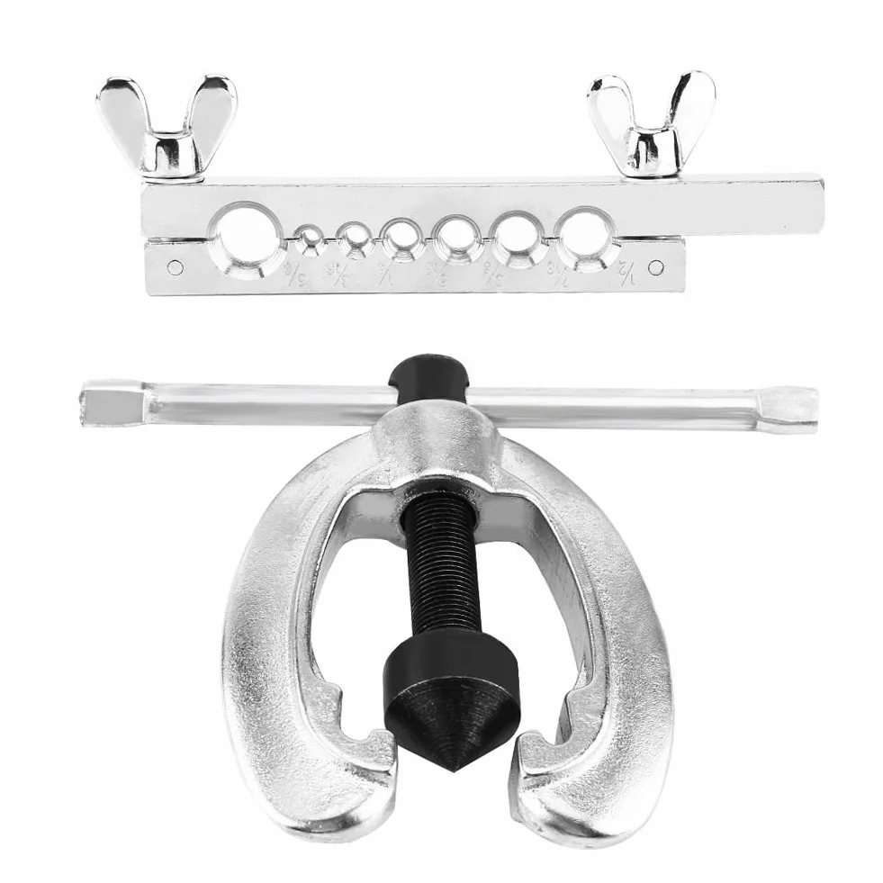 Kit de herramientas para vaciar tubos de freno, cortatubos y tubo de freno, cortatubos y tubo Flaring & Swaging Tool Kit de reparación, tubo de frenos de avellanado, 10 unidades