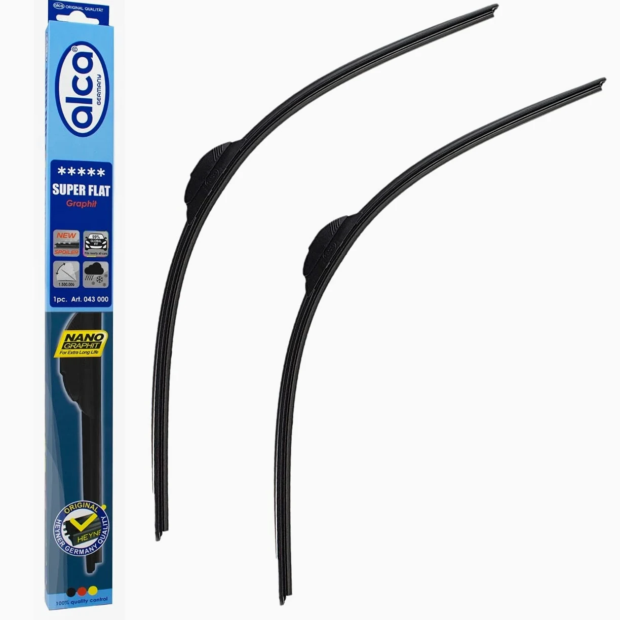 alca Escobillas limpiaparabrisas alemanas para Dacia Duster Sandero Jogger Logan (Dacia Duster 2018-2024 ASF2219BL11L)