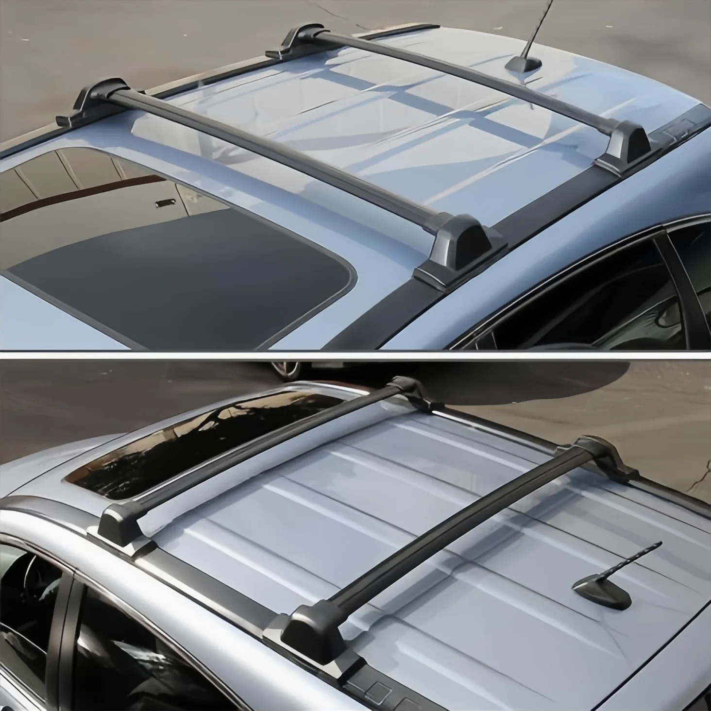 para H-Onda CRV Barras de Techo, Rieles Portaequipajes para 2002-06 2007-11 2012-16 2017-24, Fit Coches con Rieles Aleación de Aluminio Capacidad de Carga de 180kg, con Herramientas de Instalación