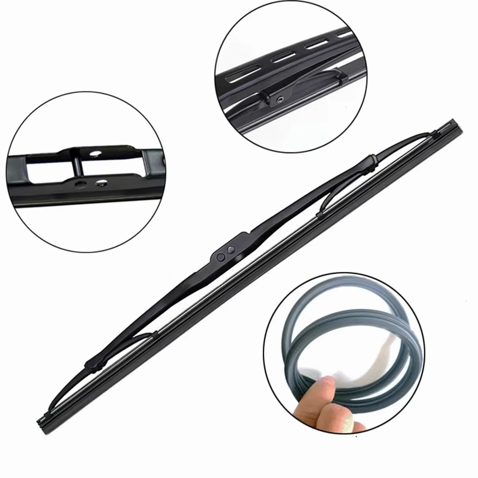 Compatible con A3 8P 2005 2006 2007 2008 2009 2010 2011 2012 24" + 19" + 13" Escobillas limpiaparabrisas Delanteras y traseras, Parabrisas, escobillas de Lluvia, Conjunto de limpiaparabrisas
