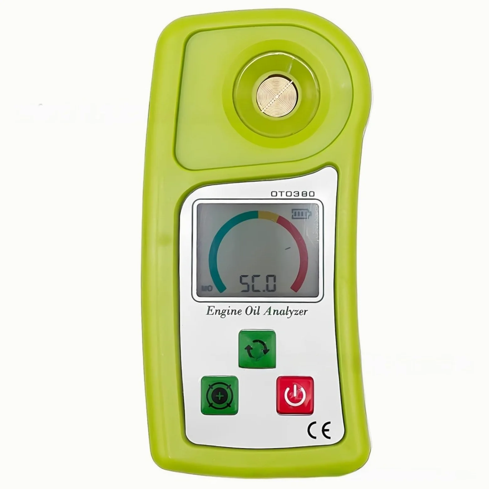 Comprobador de aceite digital de motor con pantalla LCD, sensor de precisión 0-90%, carga USB-C, apagado automático para diésel y