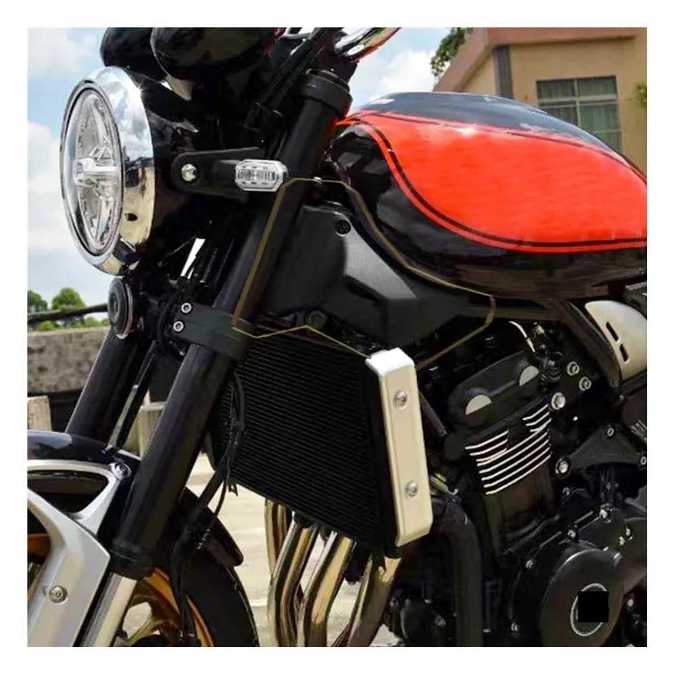 Aletas carenado Tipo alerón Cubierta Lateral Tanque Combustible Delantero Motocicleta Carenado Gas Protección Panel Lateral para Z900RS SE 2024 2018-2024 | Black