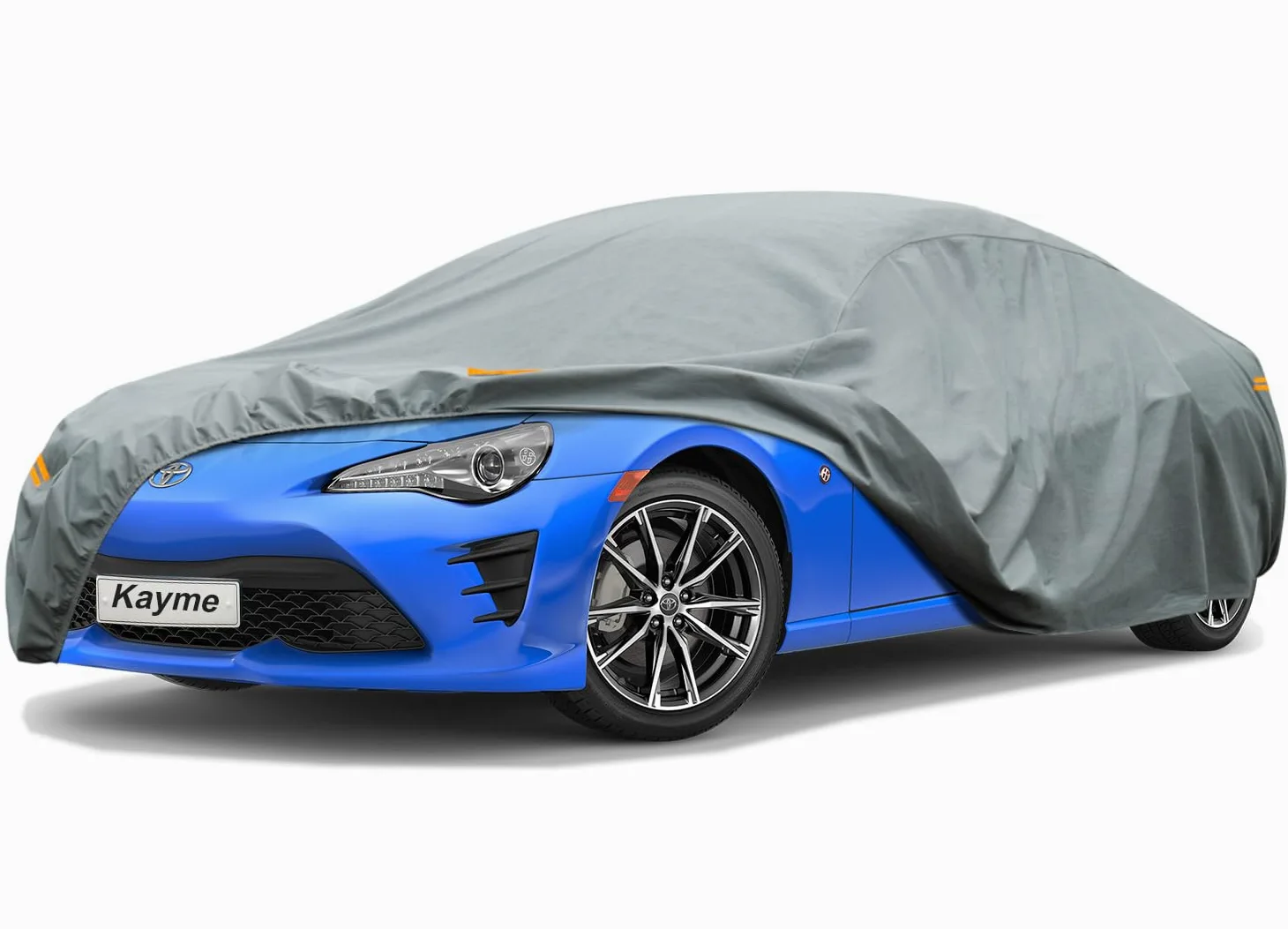 Kayme Funda Coche Resistente, Cubre Coches Compatibles con Toyota 86(2012-2025), Exterior Impermeable Transpirable Anti-UV Antipolvo de 6 Capas, Cubierta para Coche.