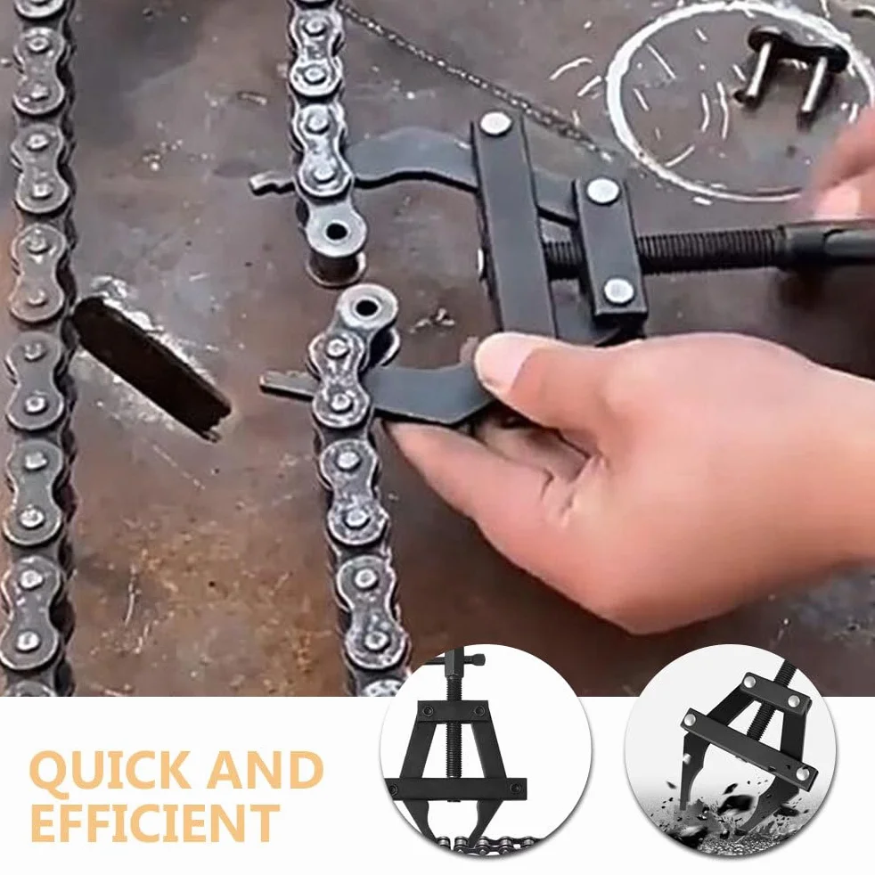 ULTECHNOVO Tensor De Cadena Para Motocicleta Herramienta Multifuncional De Acero 6.10X4.17X0.51 Pulgadas Para Ajuste Corte Y Mantenimiento De Cadenas Moto Y Equipos Industriales