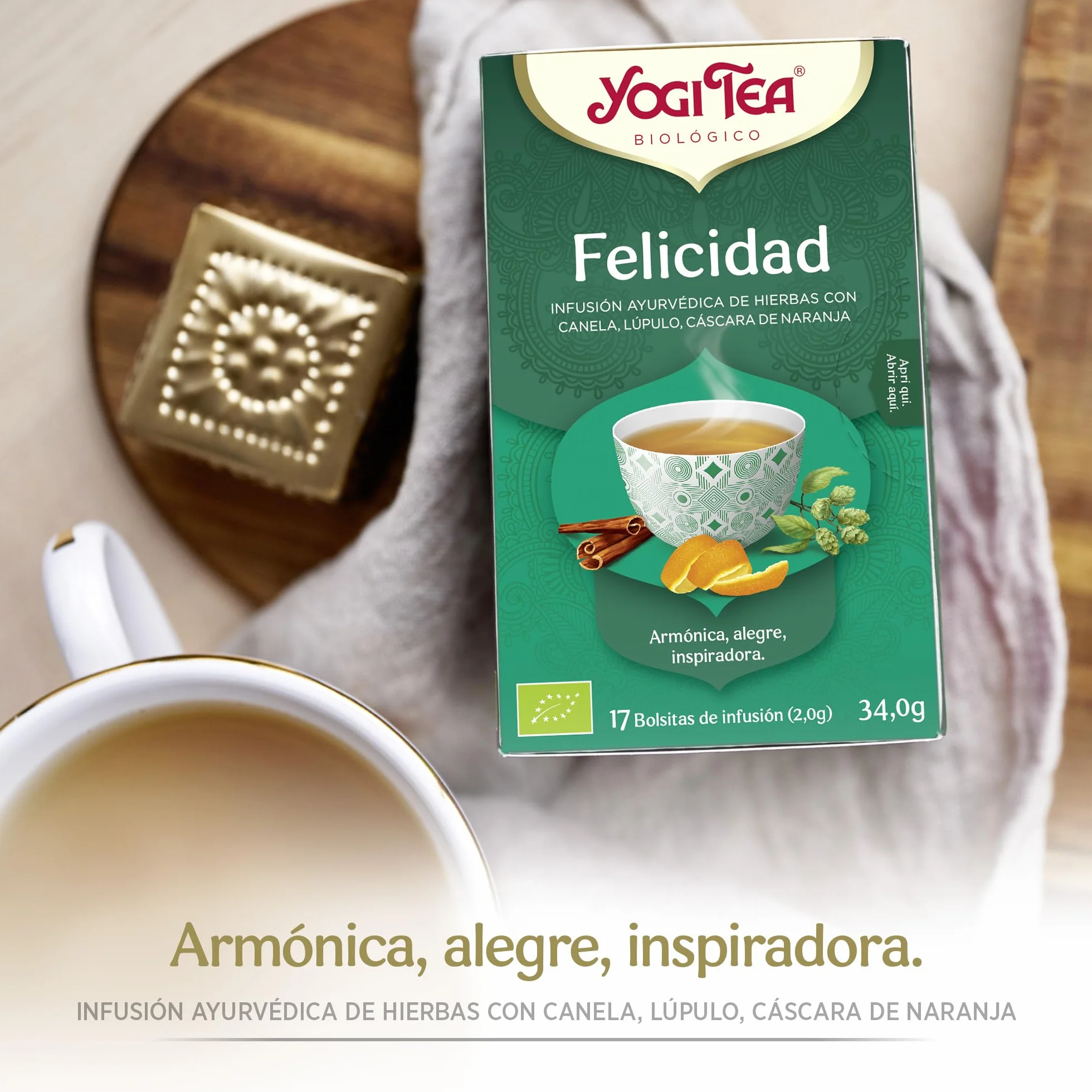 Yogi Tea Felicidad Paquete de 6 x 17 Sobres 102 Sobres
