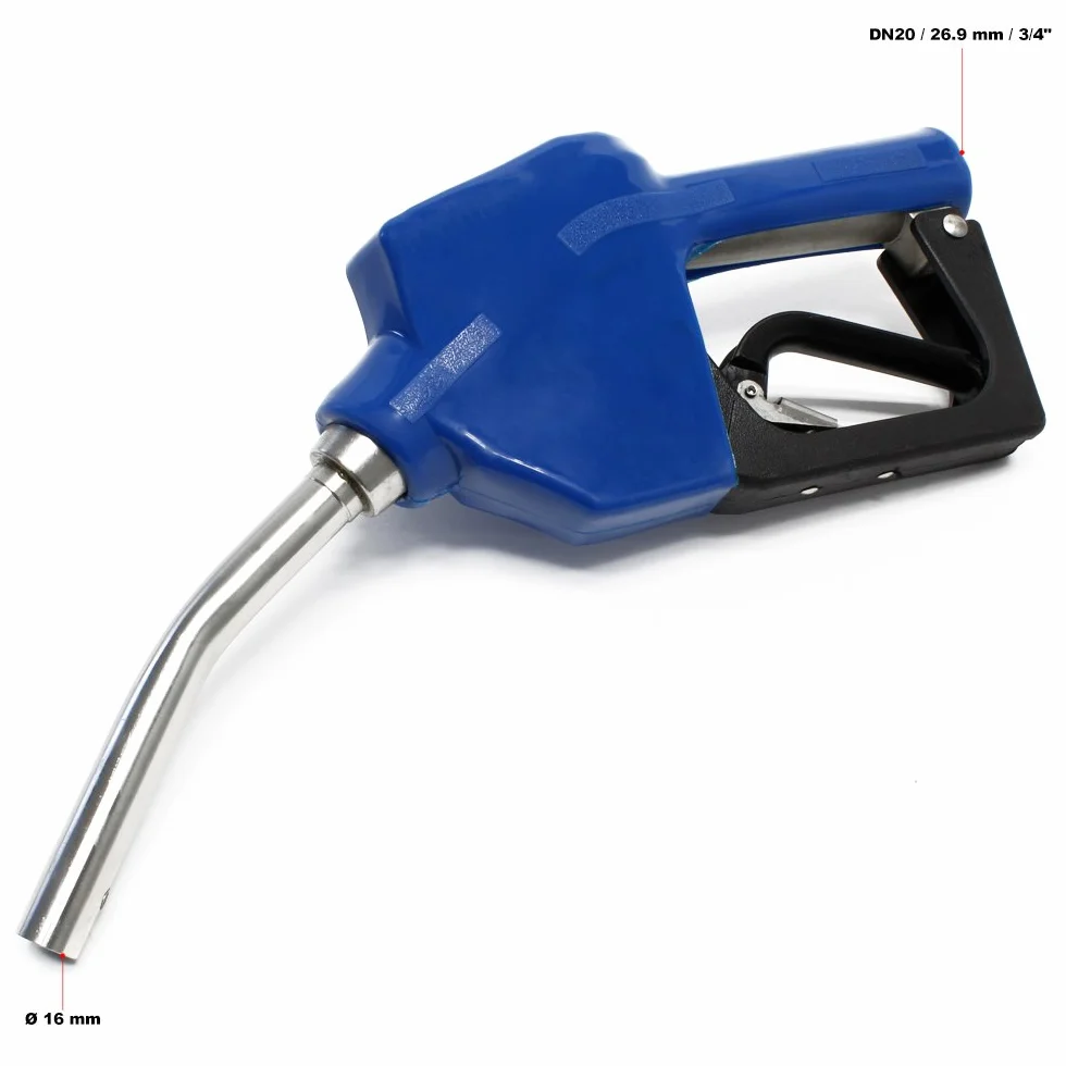 Pistola surtidora para repostaje 0-60l/min de acero inoxidable con interruptor automático AUS32