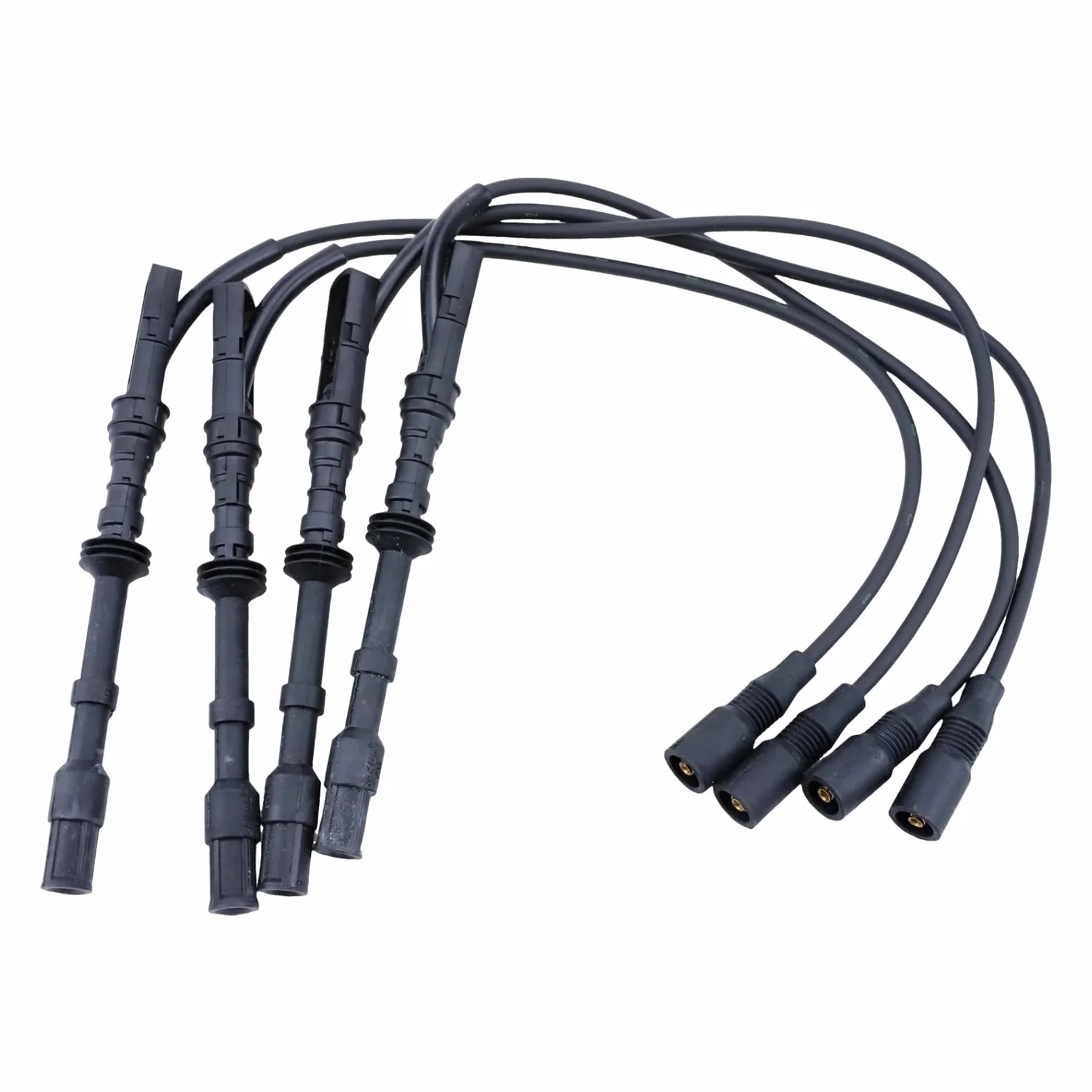 Juego de 4 Cables de bujía de Encendido para VW Golf 4 1.8L 2003-2010 y Bora HS Hatchback 1.8L 2006-2008. Accesorios para automóviles.