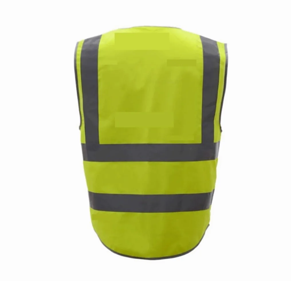 Chaleco de Trabajo de Alta Visibilidad, Chaleco Reflectante for tráfico de construcción Multicolor M a XXL(Yellow,XXL)