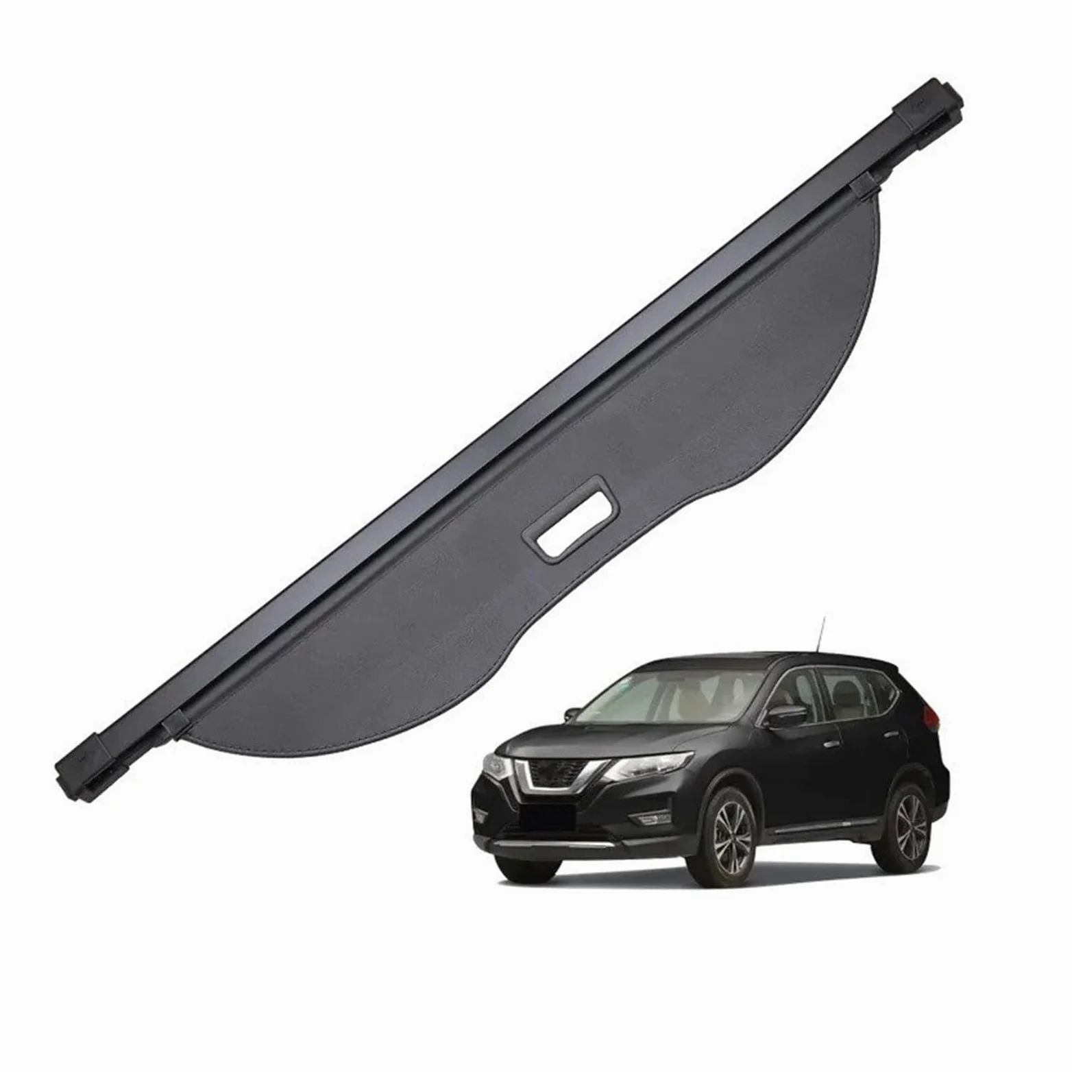 Cubierta Carga para Nissan para X-Trail para Rogue 2014 2015-2020 Cubierta Carga Maletero Portaequipajes Retráctil Escudo Impermeable Privacidad Cortina Maletero(Leather)