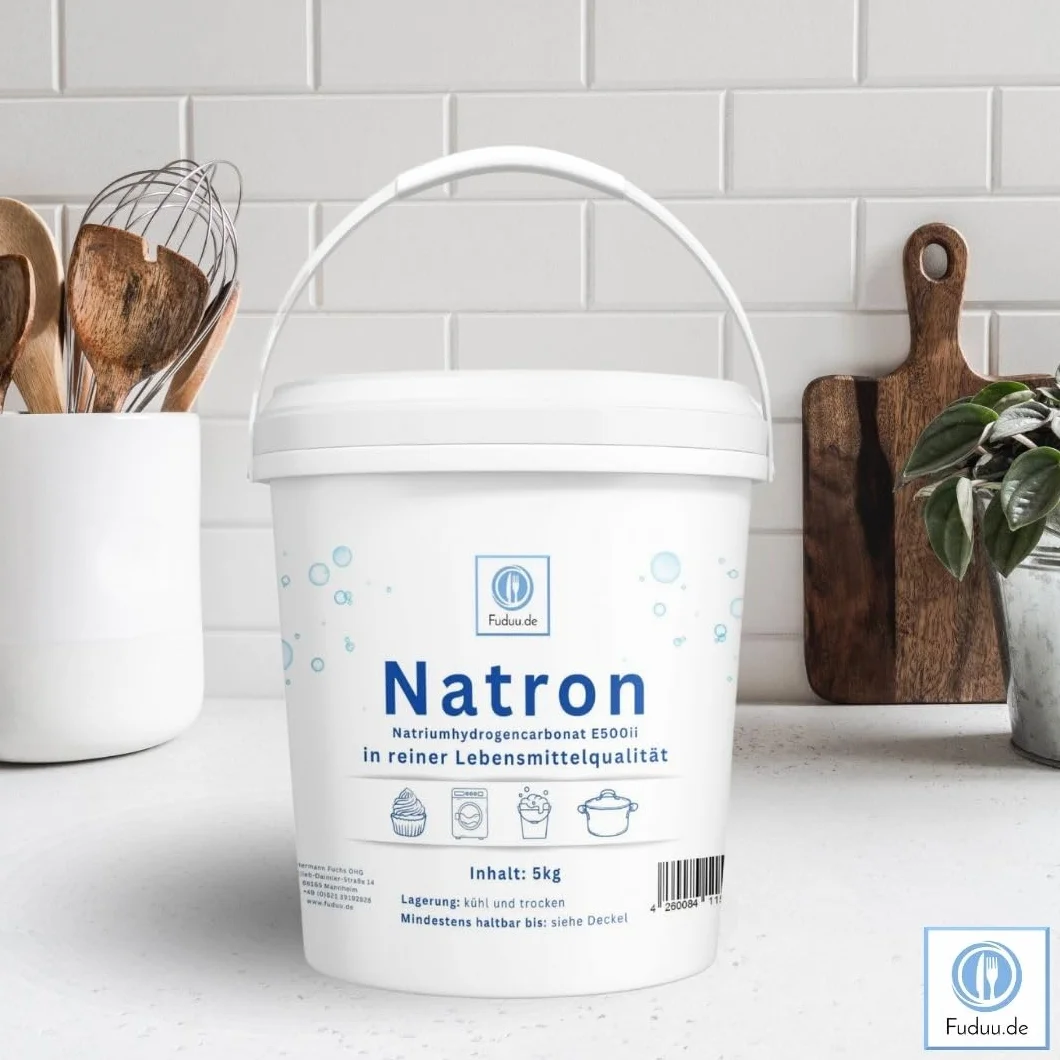 Natron polvo E500 bicarbonato de sodio NaHCO3 cubo 5 kg