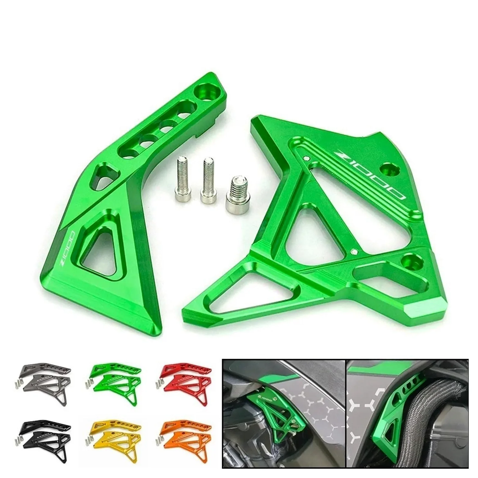 Cubierta Lateral de inyección electrónica EFI de Aluminio CNC for Motocicleta, Protector Decorativo, Accesorios compatibles con Z1000 2010-2021