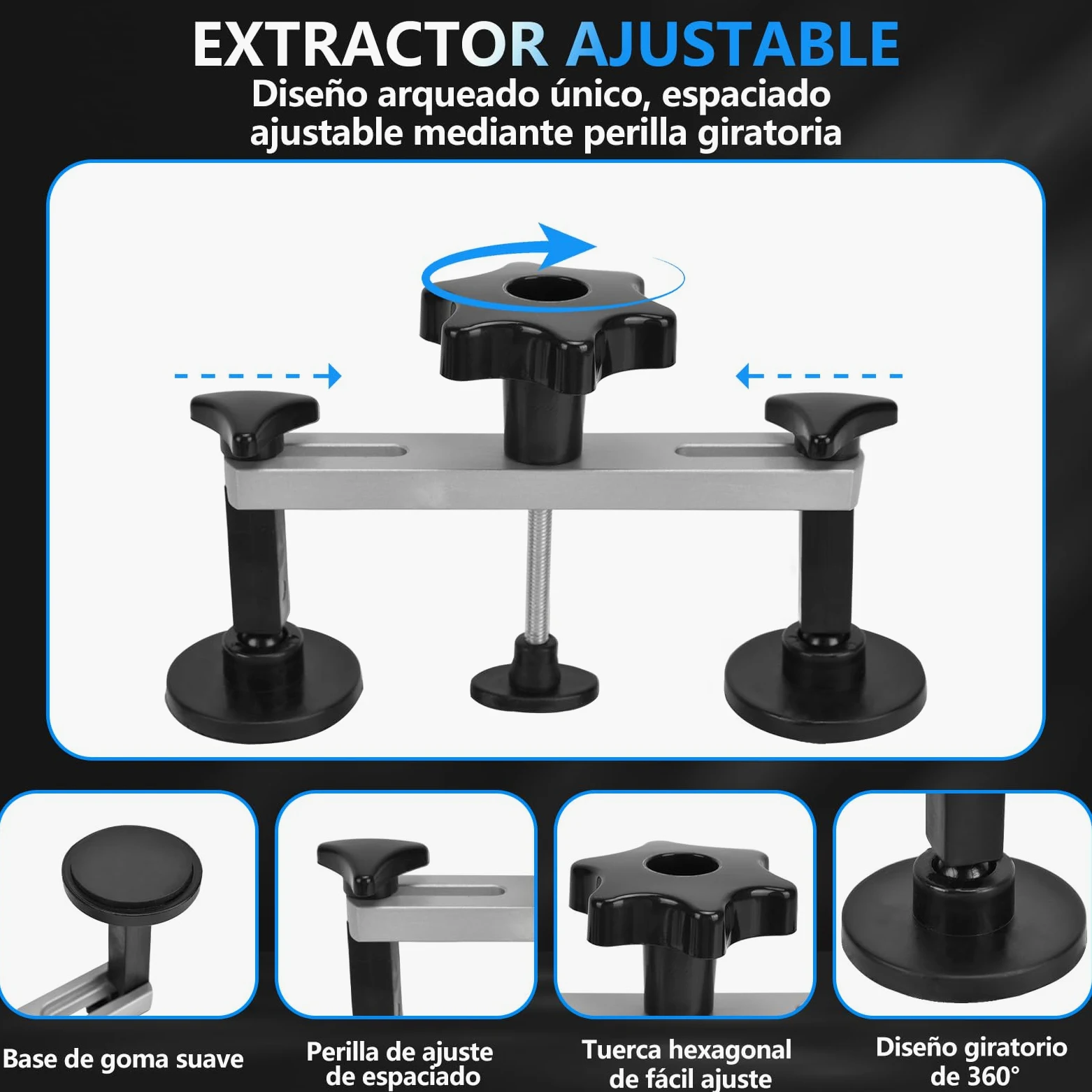 Kit Extractor Abolladuras Coche 119Pcs - Sacabollos Coche Ventosa Kit Sin Pintura Herramienta de Reparación Chapa Kit de Quita Desabollado para Reparación Daños Granizo Automóviles