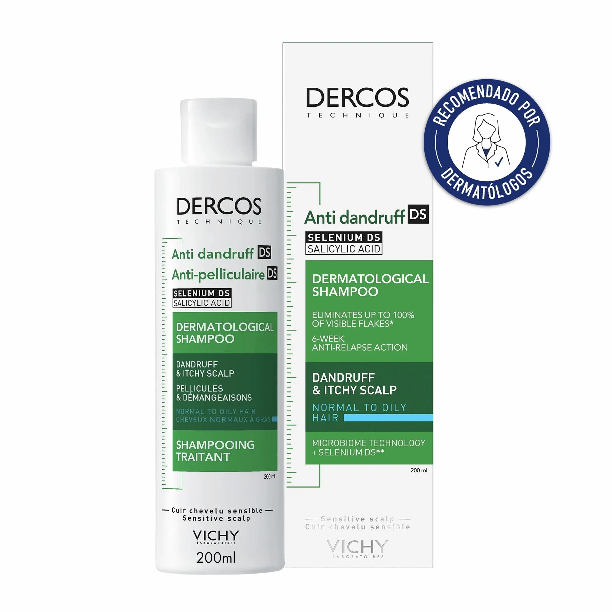 Vichy Dercos Technique Champú Anticaspa 200 ml