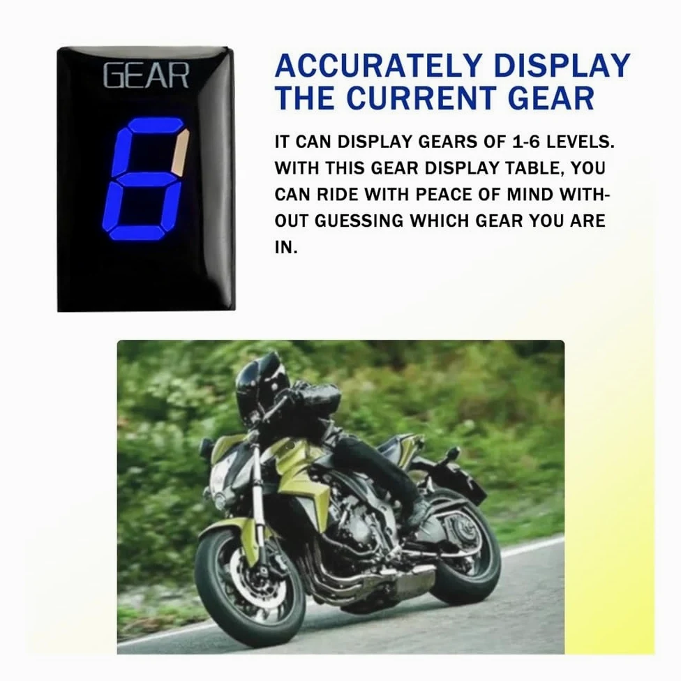 indicador Engranajes Velocidad Indicador De Marcha De Motocicleta Indicador De Velocidad 1-6 Indicador De Marcha De Pantalla De Motocicleta para GL 1800 GL1800 para Goldwing 2001 2002 2003 2004