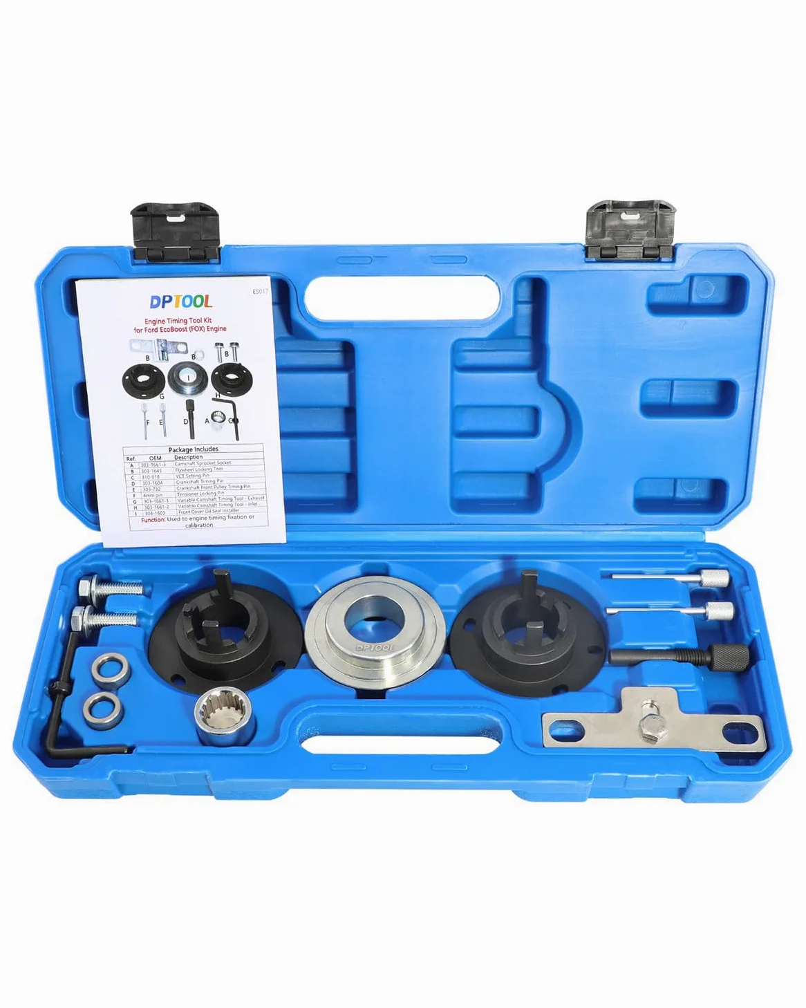 DPTOOL Herramienta de Bloqueo del cigüeñal de sincronización del árbol de levas Compatible con Motor de Gasolina Ford 1.0L Ecoboost última versión de 2018 Reemplazo 303-1661, 303-1643