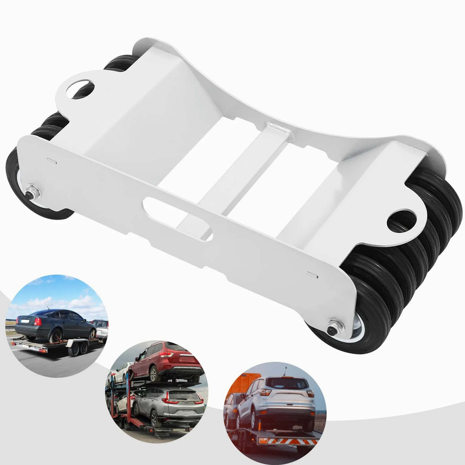 Carro de neumáticos portátil, rueda Dolly, patines de neumáticos de coche, elevador de disco de 4500 libras, plateado, especial para el movimiento de coches, camiones, ATVs, cortadoras de césped