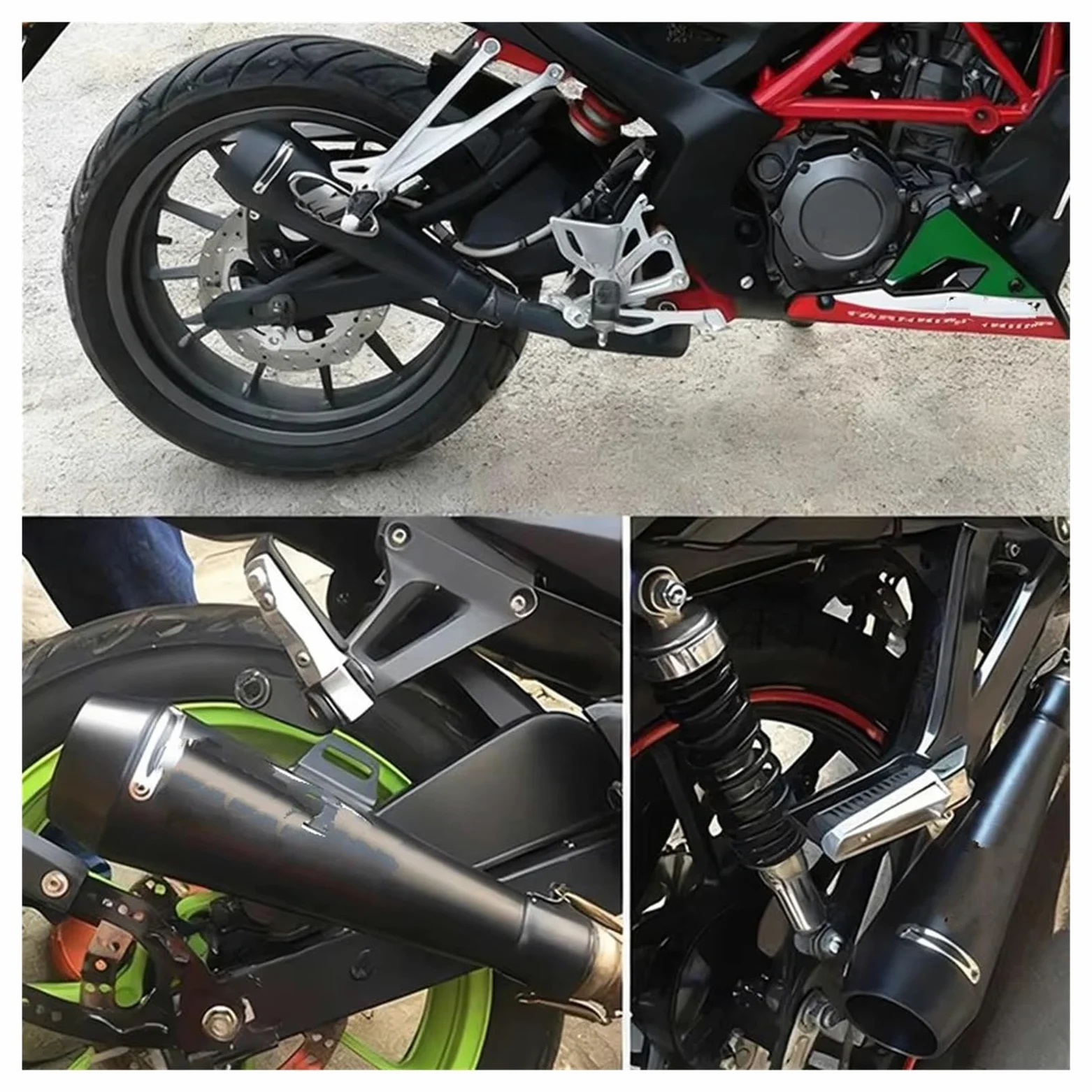 silencioso escape moto Para Suzuki Para GSXR750 Para GSXR600 2011-2021 | Para GSX-R600 51MM tubo de escape de motocicleta GP silenciador de olla motocicleta Slip on(Titanio)