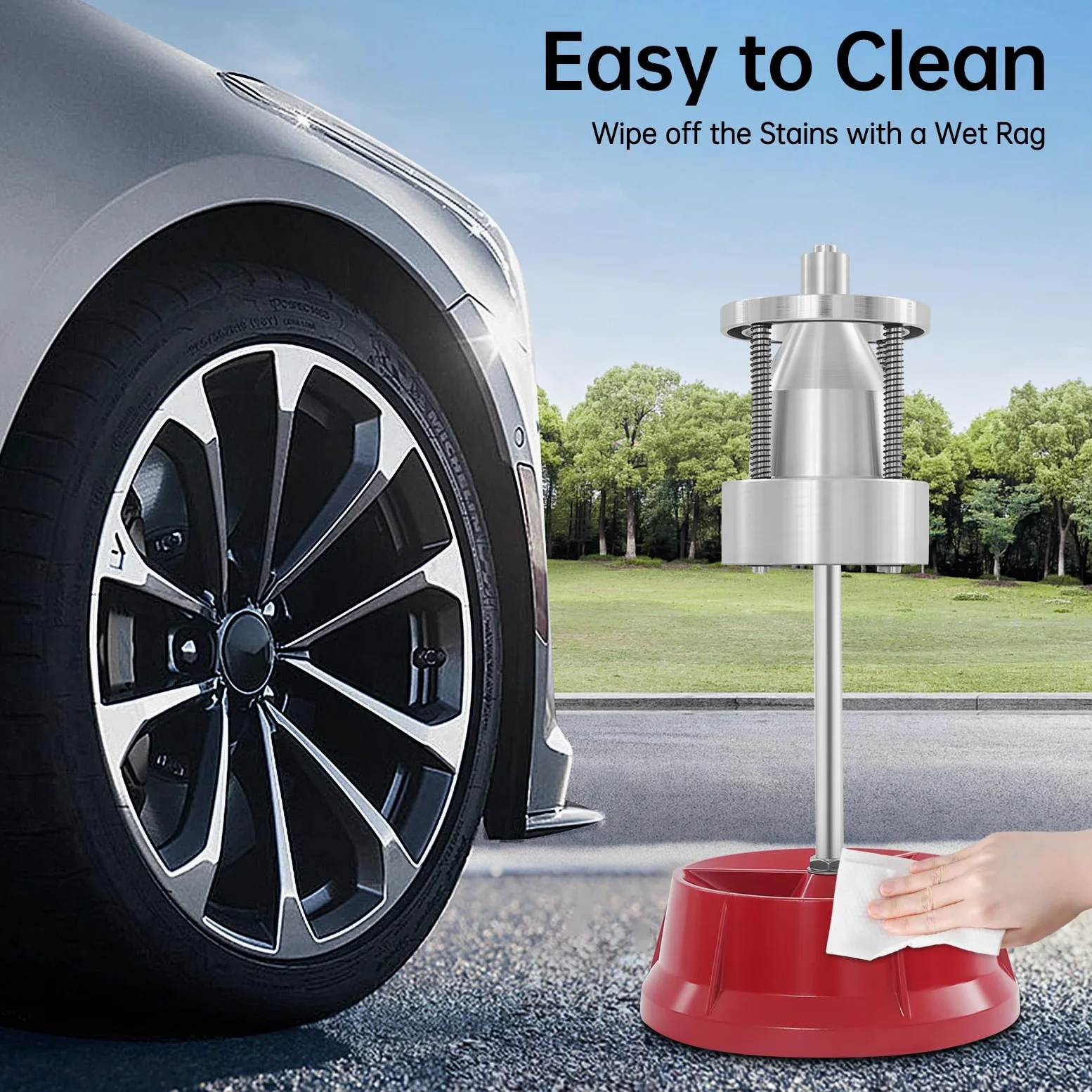 Equilibrio de neumáticos portátil, balanceador de neumáticos, cubo de rueda, balanceador para bujes con un diámetro de 1 a 4 pulgadas, la mayoría de los coches y camiones pequeños