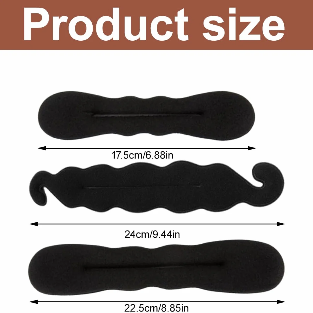 Máquina para Hacer Moños para El Pelo, 5 Piezas, Donas para Cabello, Herramienta de Moño para Mujeres y Niños
