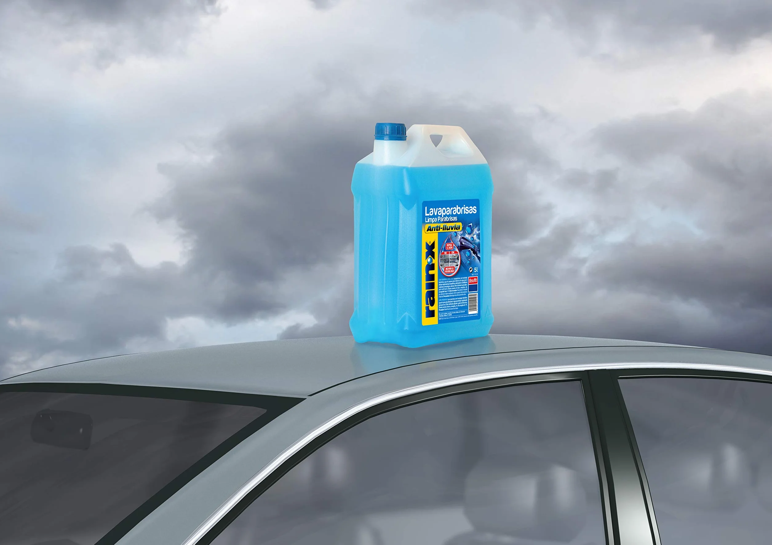 Rain-X Limpiaparabrisas Coche Concentrado Tecnología Hidrofóbica Antilluvia Protección -5ºC 5L