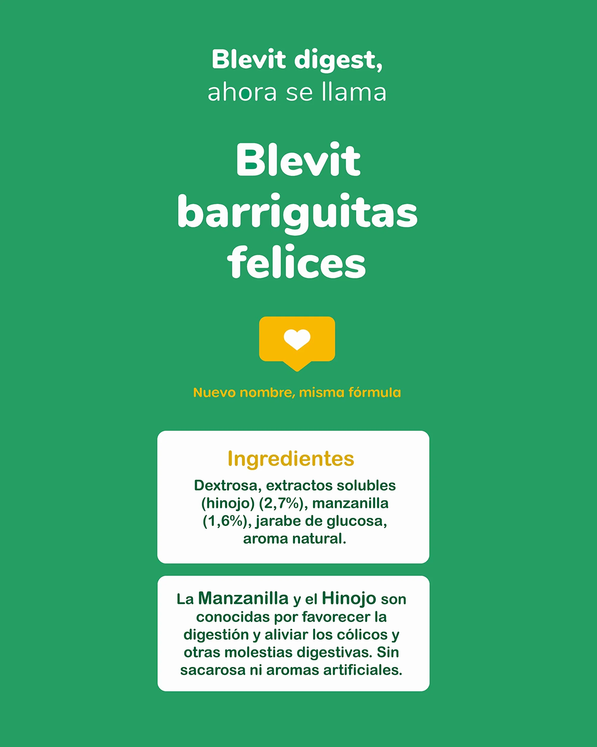 Blevit Barriguitas Felices Infusión digestiva en polvo con Manzanilla e Hinojo 150g