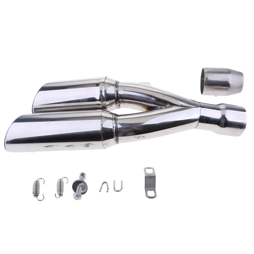 Tubo de Universal Plateado para Motocicleta
