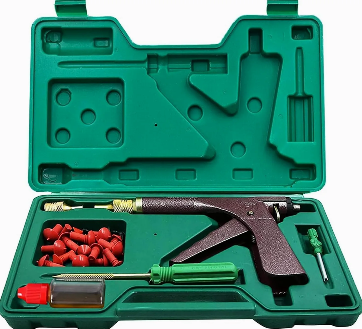 Kit de Reparación sin Cámara para Neumáticos - Juego de Lujo para Coche, Moto, Camión, ARB, ATV y Tractor con Tapones