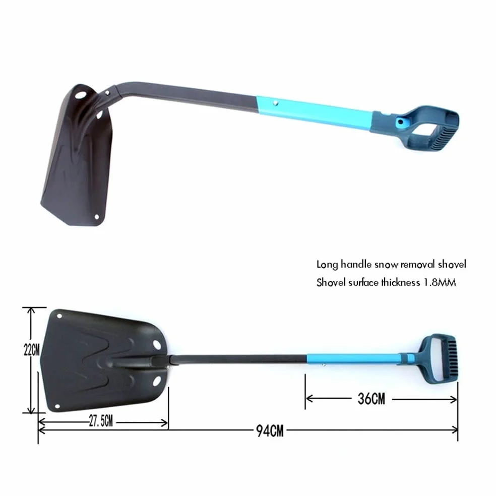 Rascador de hielo para coche Pala De Nieve Plegable Portátil Para Acampar Al Aire Libre En Coche Con Mango De Aluminio Extensible Pala De Eliminación De Hielo Retráctil Rascadores de hielo para coche